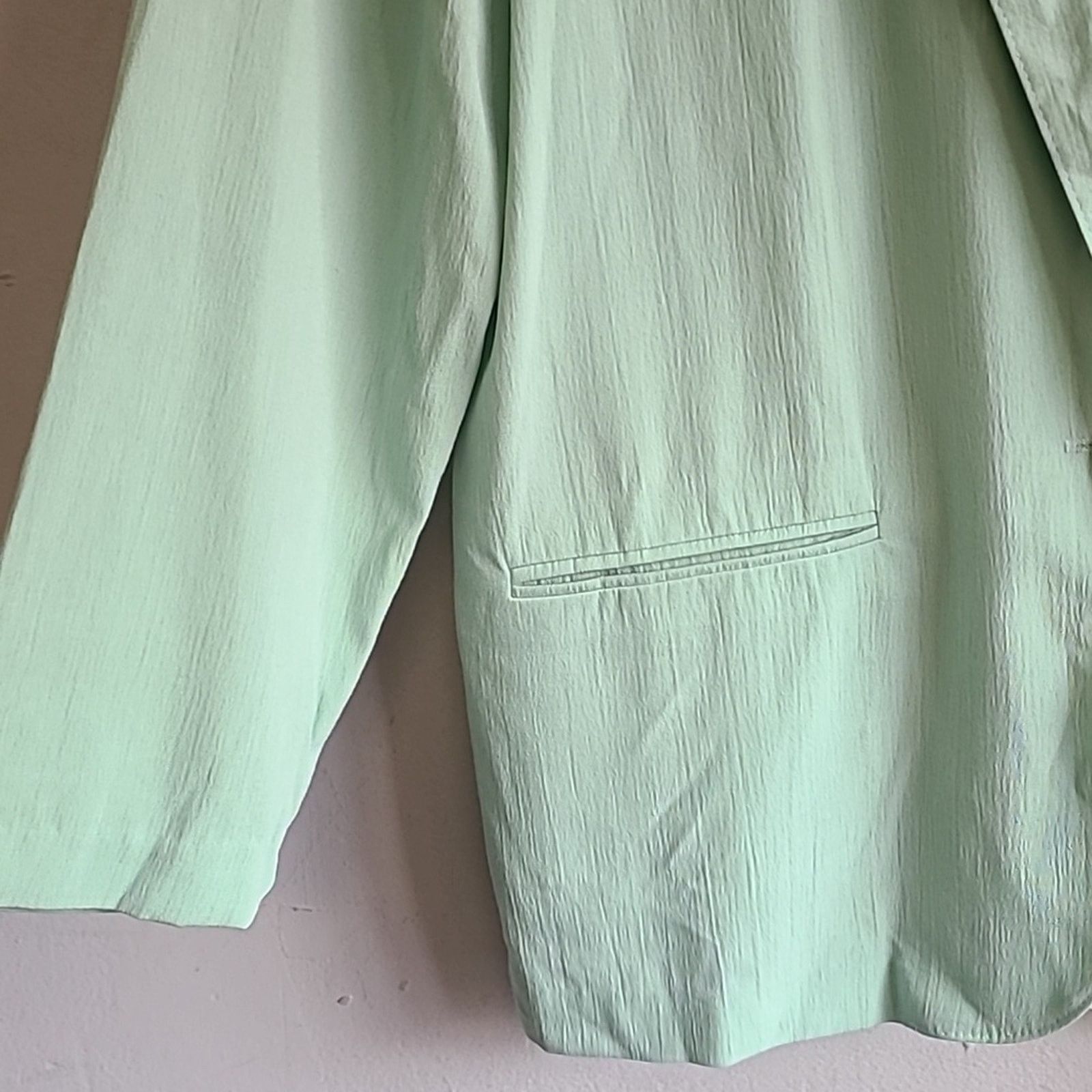 Other NEW women's 14 large seafoam mint green blazer-style jacket Size XL / US 12-14 / IT 48-50 - 4 Thumbnail
