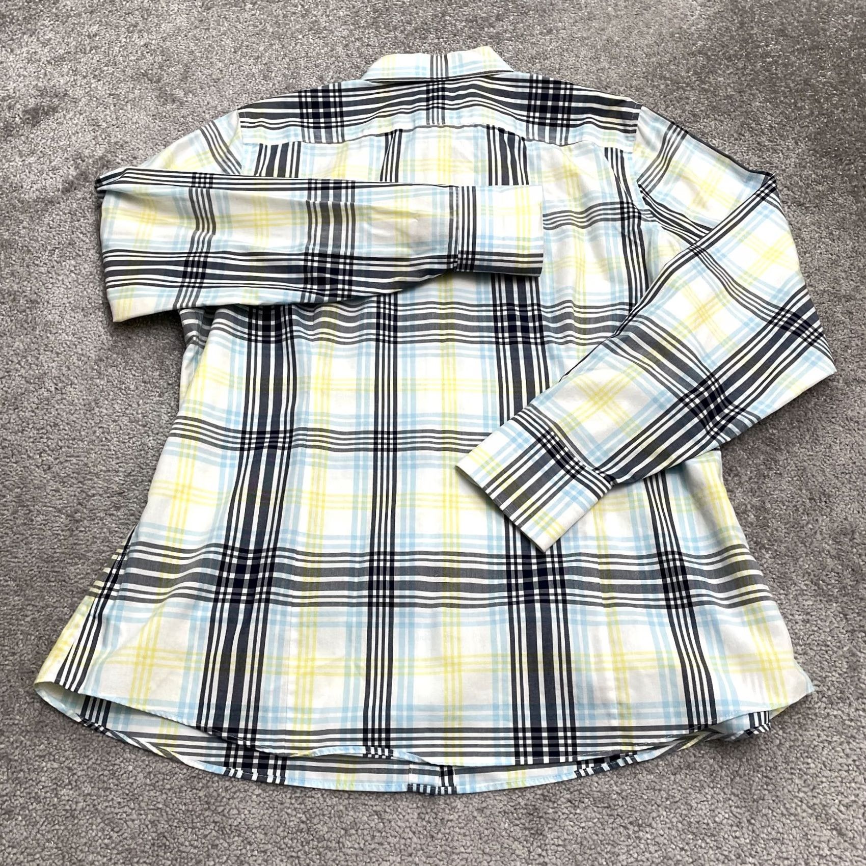 Lands' End Lands' End Button-Up Shirt Womens 16 Multicolor Long Sleeve Cotton Top Size XXL / US 16-18 / IT 52-54 - 2 Thumbnail