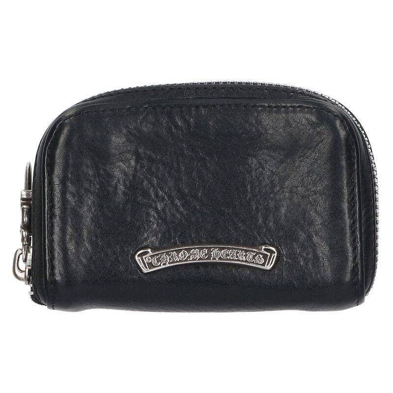 小物 CHROME HEARTS round zip coin case Chrome Hearts Dagger Round Zip Coin Case