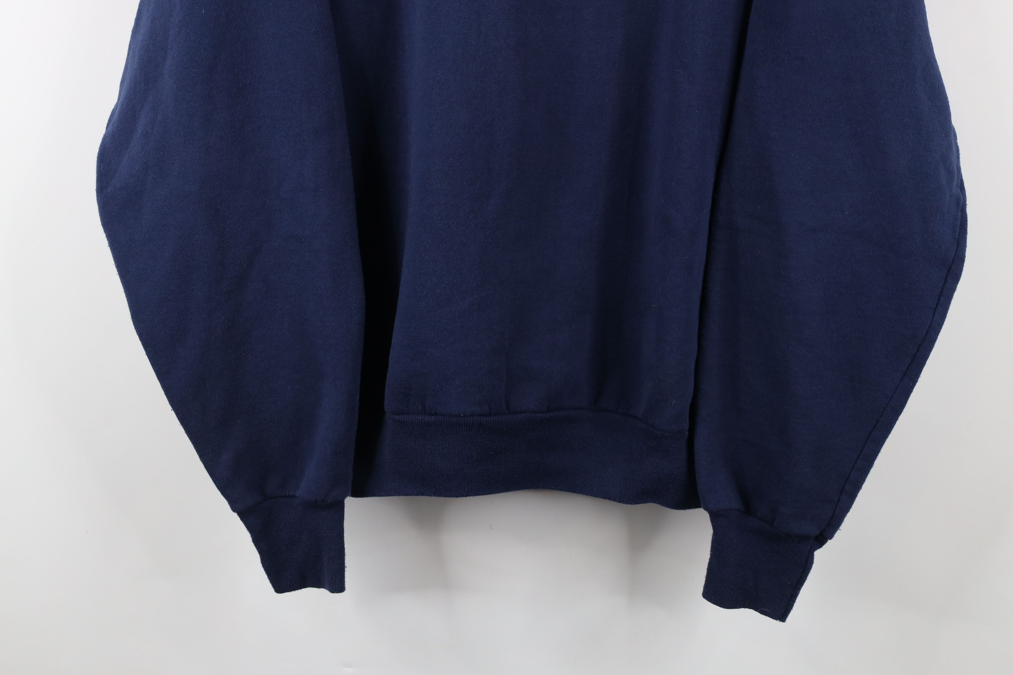 Vintage Vintage 90s Streetwear Spell Out New York Sweatshirt Blue Size US XXL / EU 58 / 5 - 3 Thumbnail