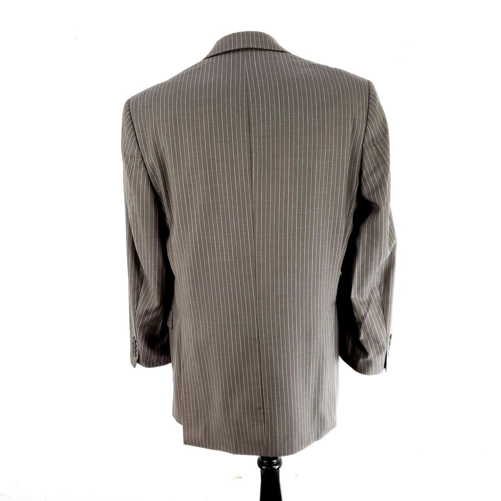 Hart Schaffner Marx Hart Schaffner Marx Gold Trumpeter Wool 2 Button Suit Jacket Size 42L - 6 Thumbnail