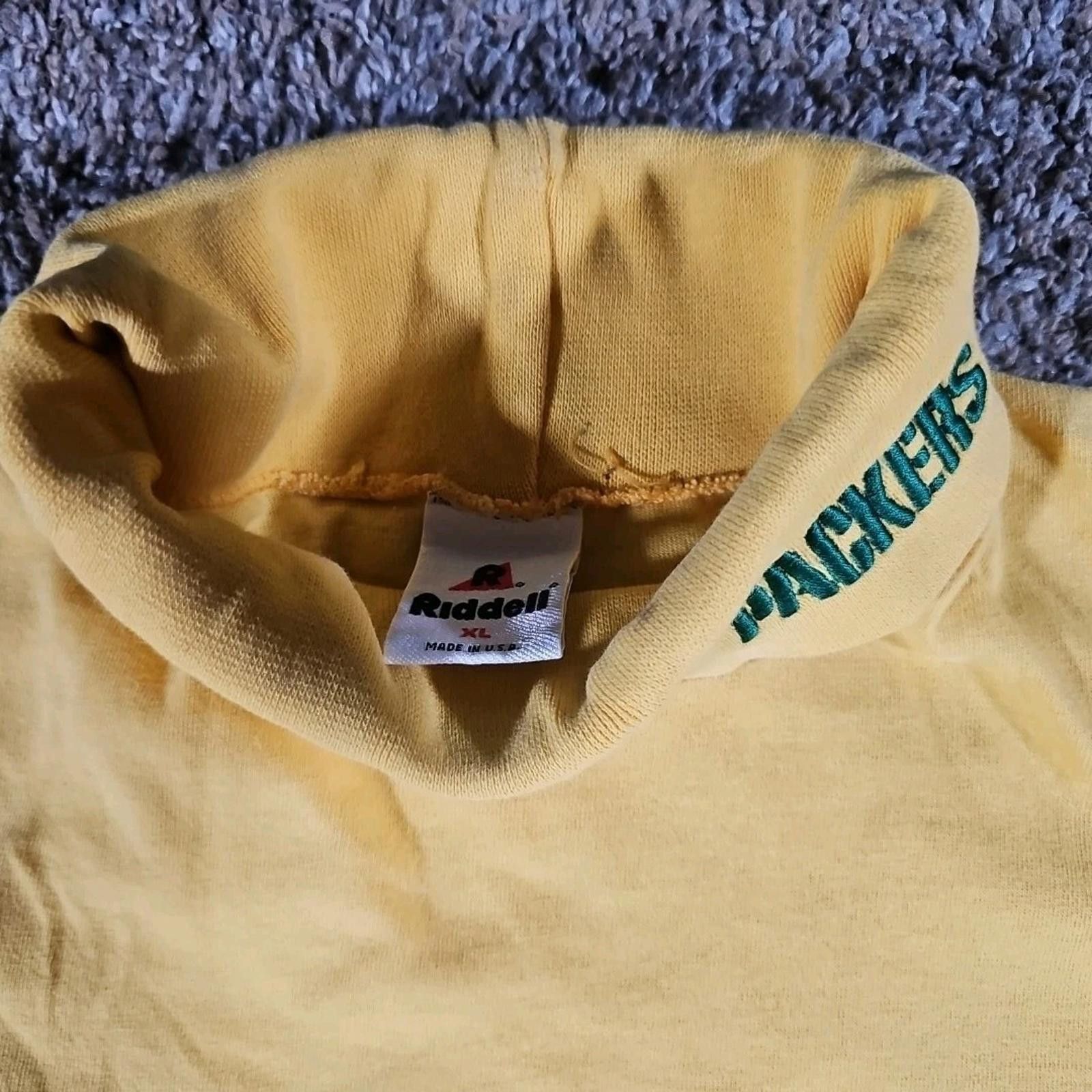 Riddell Riddell XL Packers Yellow Turtleneck Size ONE SIZE - 2 Thumbnail