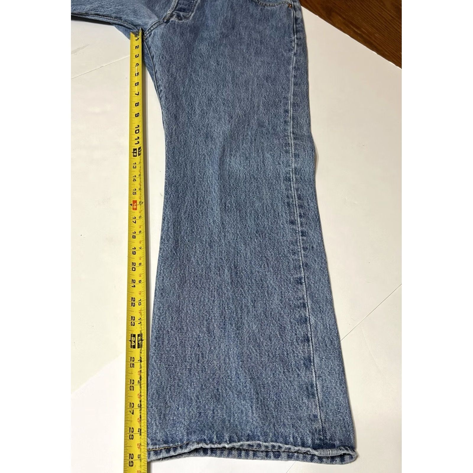 Levi's Levi's 501 Jeans Mens Regular Straight Denim Button Fly 36x29 Blue Cotton 501 Series Pockets Vintage NoMen Size US 36 / EU 52 - 5 Thumbnail