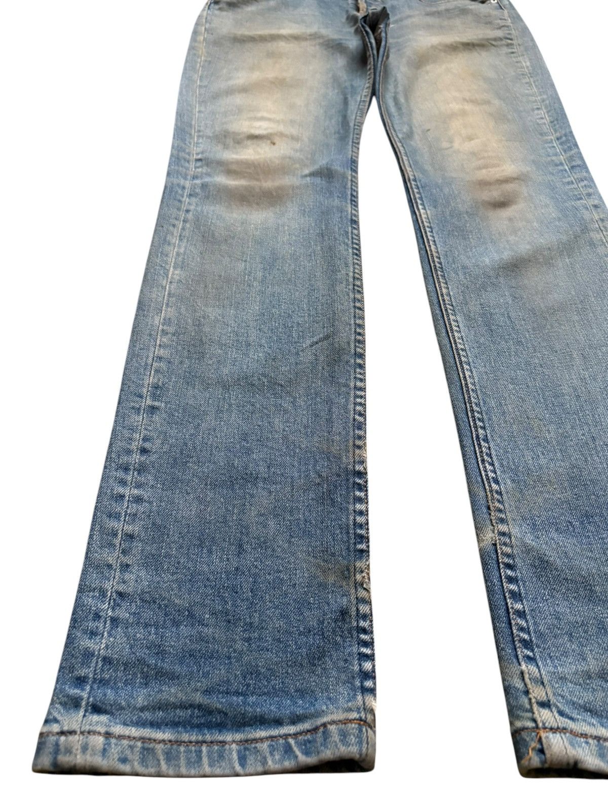 A.P.C. Vintage A.P.C Rusty Mud Wash Distressed Slim Skinny Jeans Size US 34 / EU 50 - 6 Thumbnail