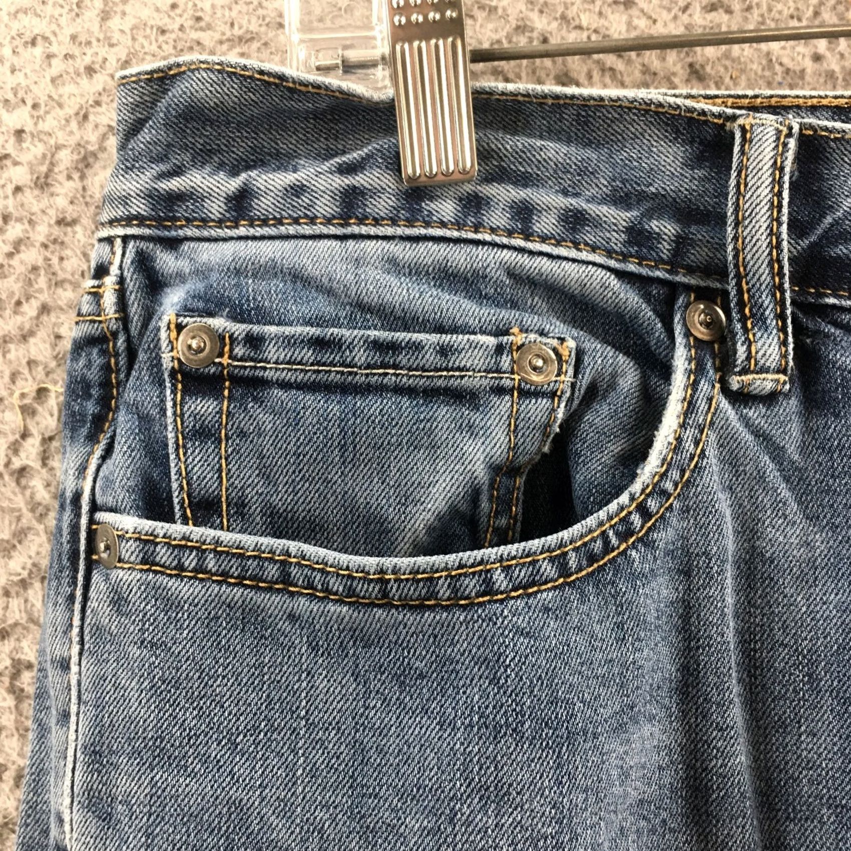 Banana Republic Banana Republic Jeans Mens 33x34 Blue Denim Cotton Straight Leg Jeans 5-Pocket Regular Slim Mens Size US 33 - 3 Thumbnail