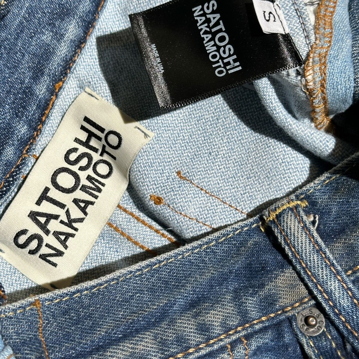 Satoshi Nakamoto $2,300 Spiral reconstructed deconstructed denim Size US 30 / EU 46 - 6 Thumbnail
