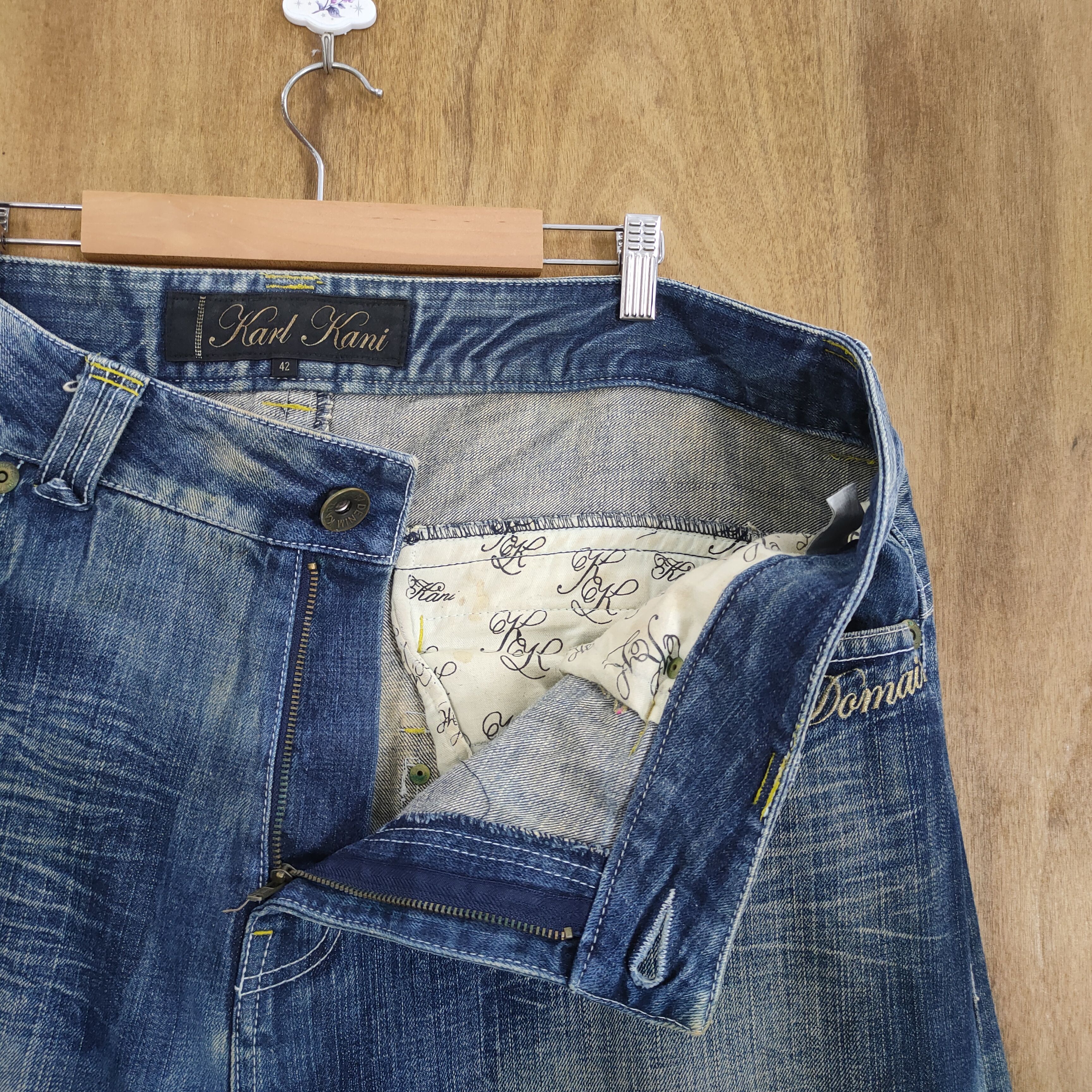 Karl Kani W42 💥 VINTAGE KARL KANI DISTRESSED DENIM JEAN PANTS Size US 42 / EU 58 - 8 Thumbnail