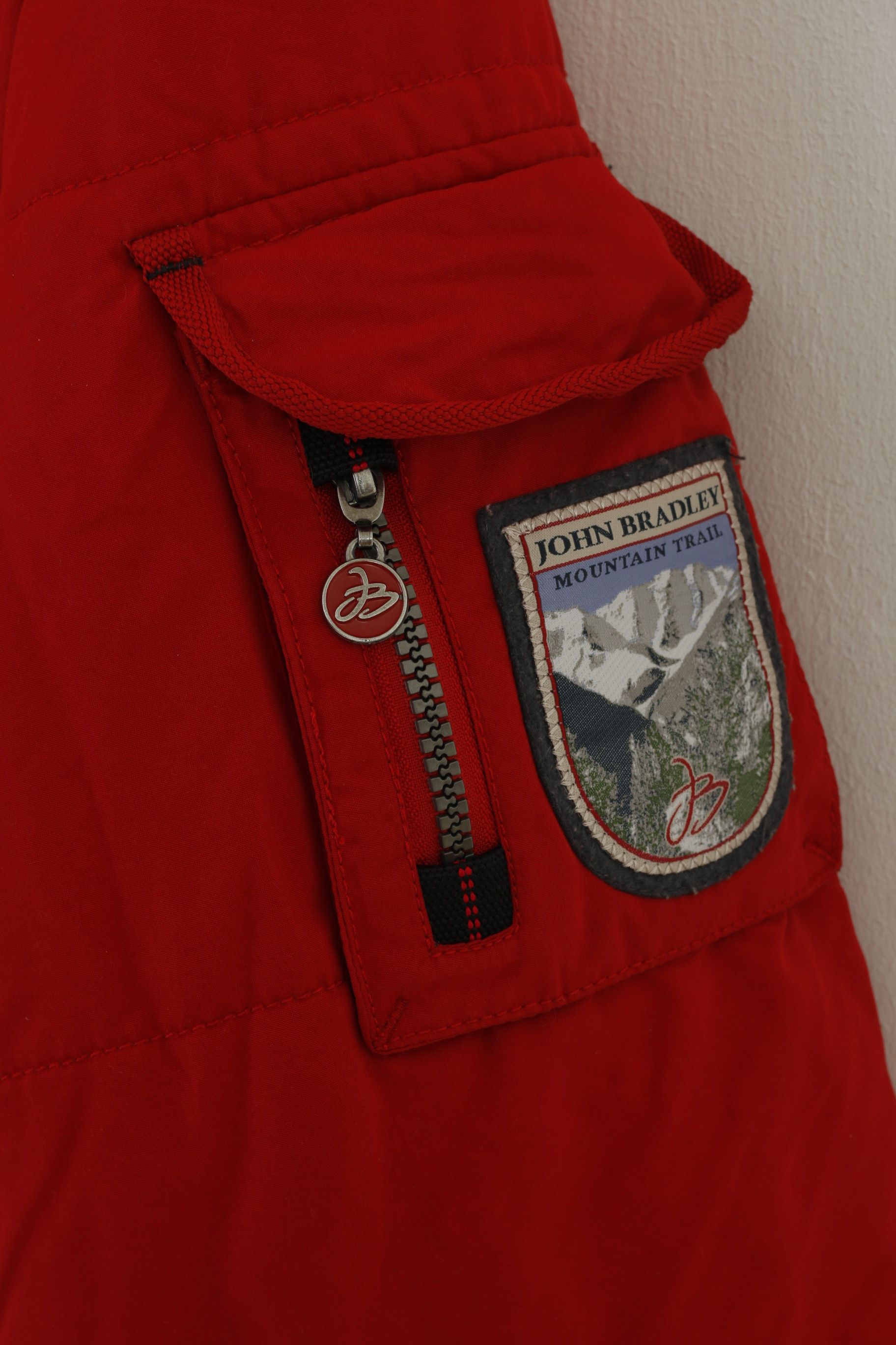 Vintage John Bradley Men 54 L Jacket Red Padded 9005 Size US L / EU 52-54 / 3 - 4 Thumbnail