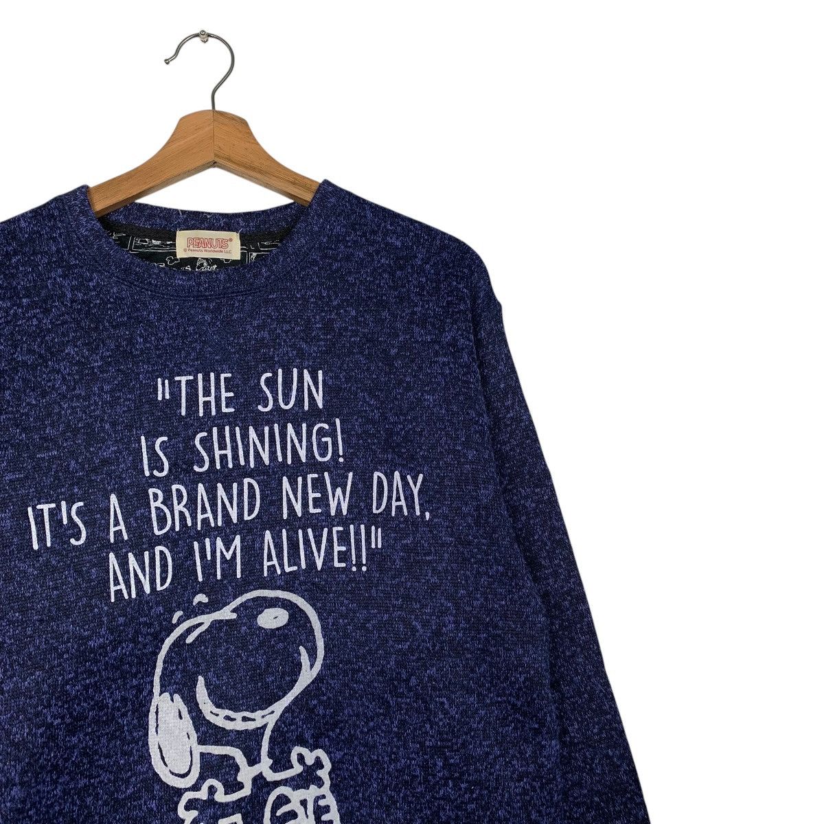 Peanuts Peanuts Snoopy Blue Crewneck Sweatshirt Size US L / EU 52-54 / 3 - 5 Thumbnail