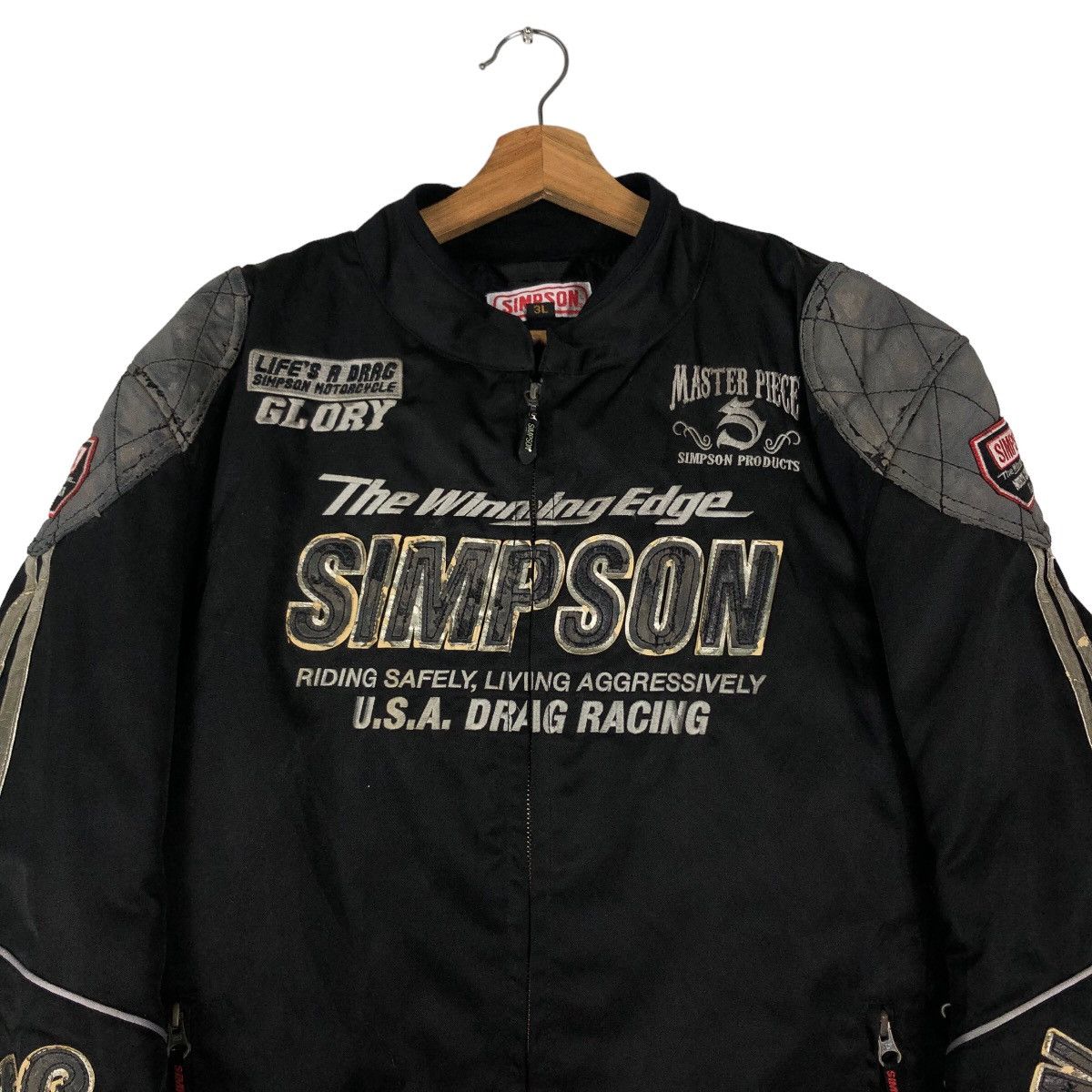 Hein Gericke 🔥Vintage Racing Motorcross Jacket Full Patch Simpson USA Size US L / EU 52-54 / 3 - 3 Thumbnail