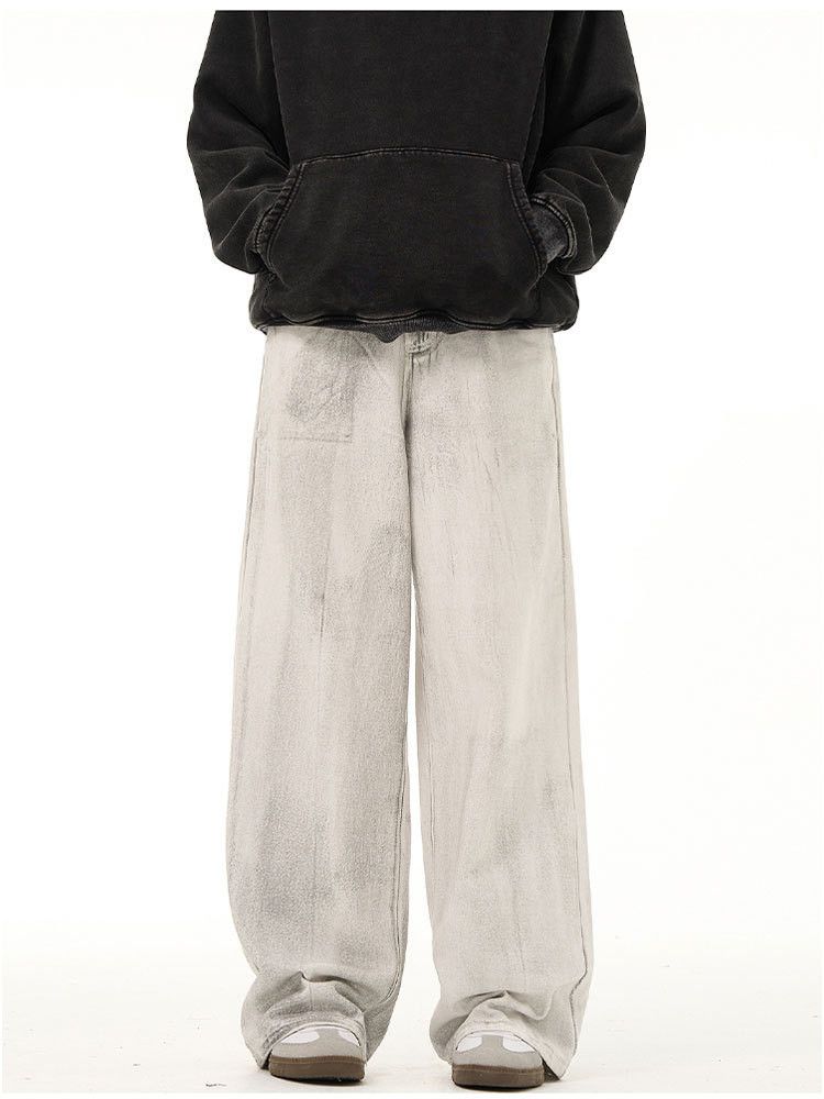 Japanese Brand × Jean Washed distressed loose vintage dirtyfit jeans Size US 32 / EU 48 - 6 Thumbnail