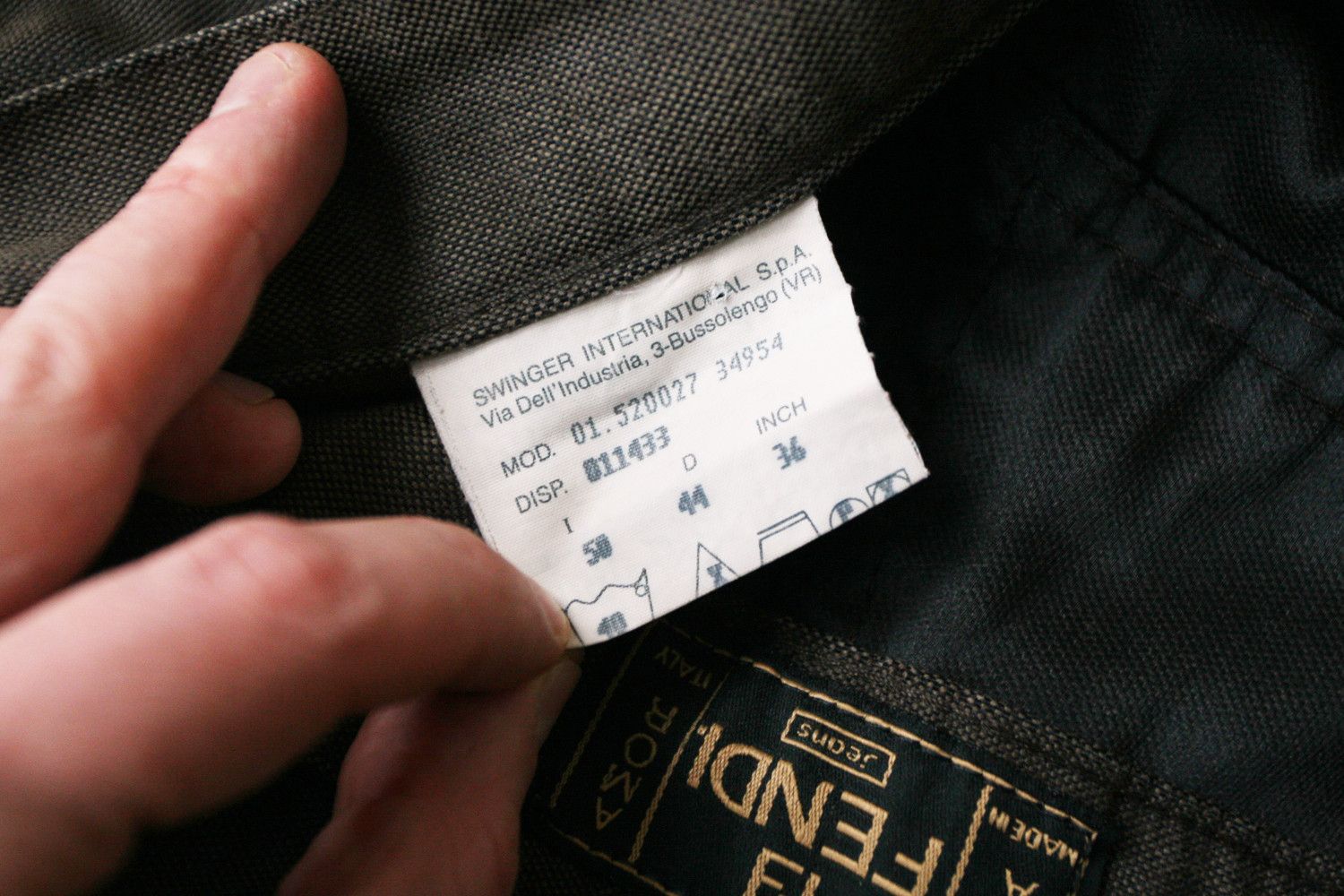 Fendi Vintage Fendi Jeans Roma Italy Brown Pants Jeans Size US 32 / EU 48 - 7 Thumbnail