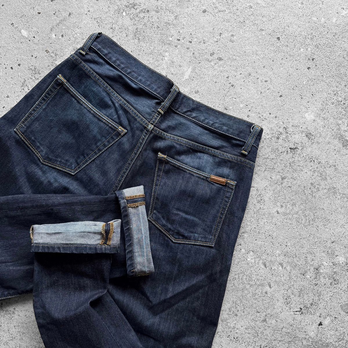 Carhartt Carhartt WIP Mens Vice Dark Blue Raw Denim Jeans Size US 32 / EU 48 - 3 Thumbnail