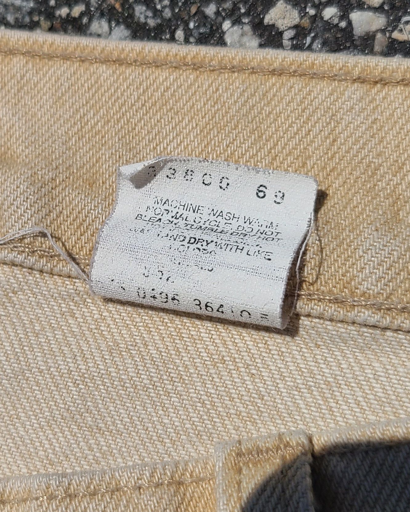 Levi's × Levi's Vintage Clothing Vintage 1996 Levi's 550 Orange Tab Rare Cream Made in USA Size US 38 / EU 54 - 3 Thumbnail