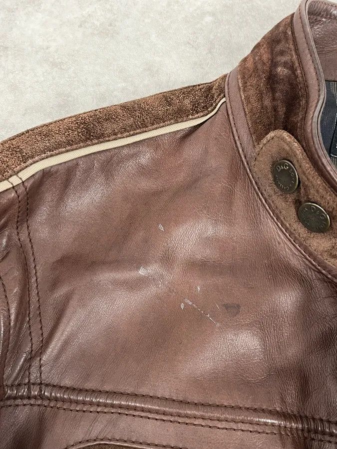 Dolce & Gabbana SS2005 Dolce & Gabbana Brown Hybrid Leather Premium Jacket Size US L / EU 52-54 / 3 - 14 Thumbnail