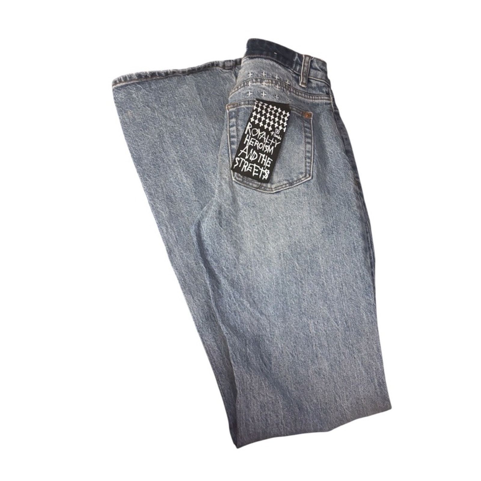 Ksubi Ksubi Soho Lifetime Bootcut Leg Blue Jeans Size 40" / US 18 - 5 Thumbnail