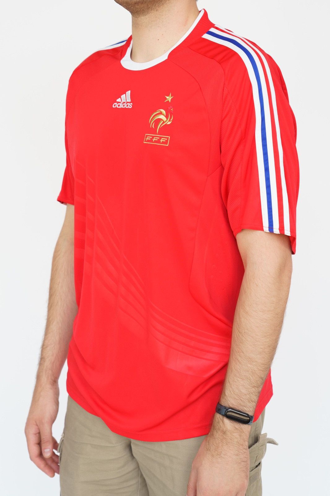 Adidas × Vintage Adidas France Soccer Jersey 2007 Size US XL / EU 56 / 4 - 2 Thumbnail