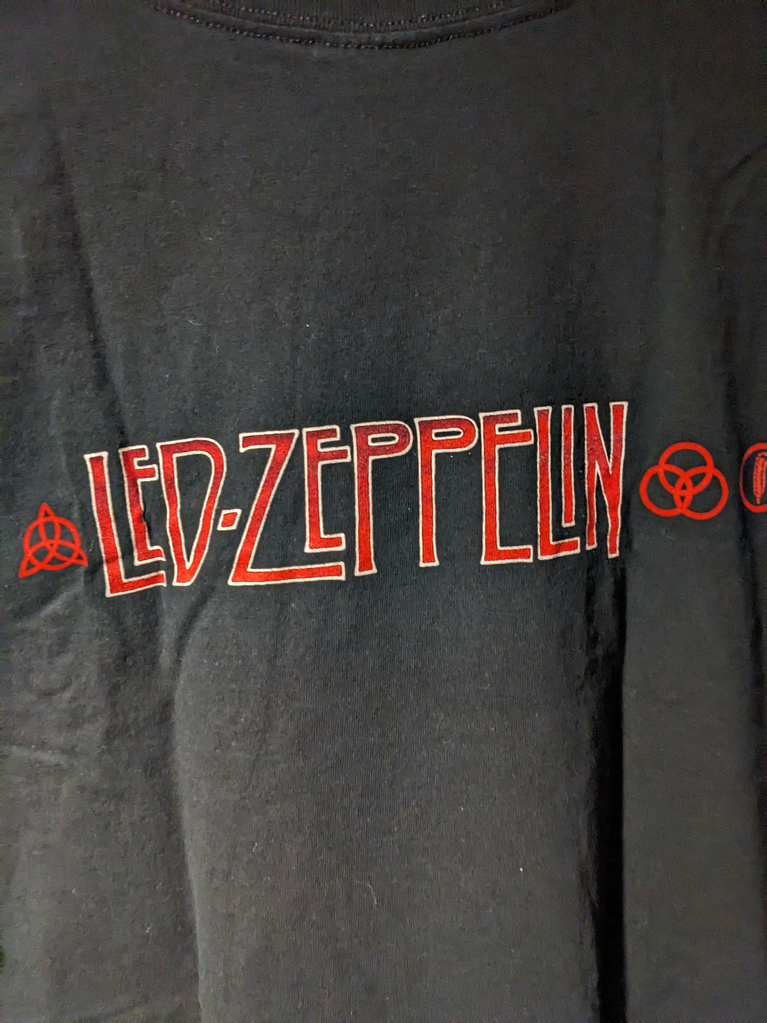 Band Tees × Led Zeppelin × Vintage Vintage Led Zeppelin Icarus Logo Band Tour Large T-Shirt Size US L / EU 52-54 / 3 - 5 Thumbnail