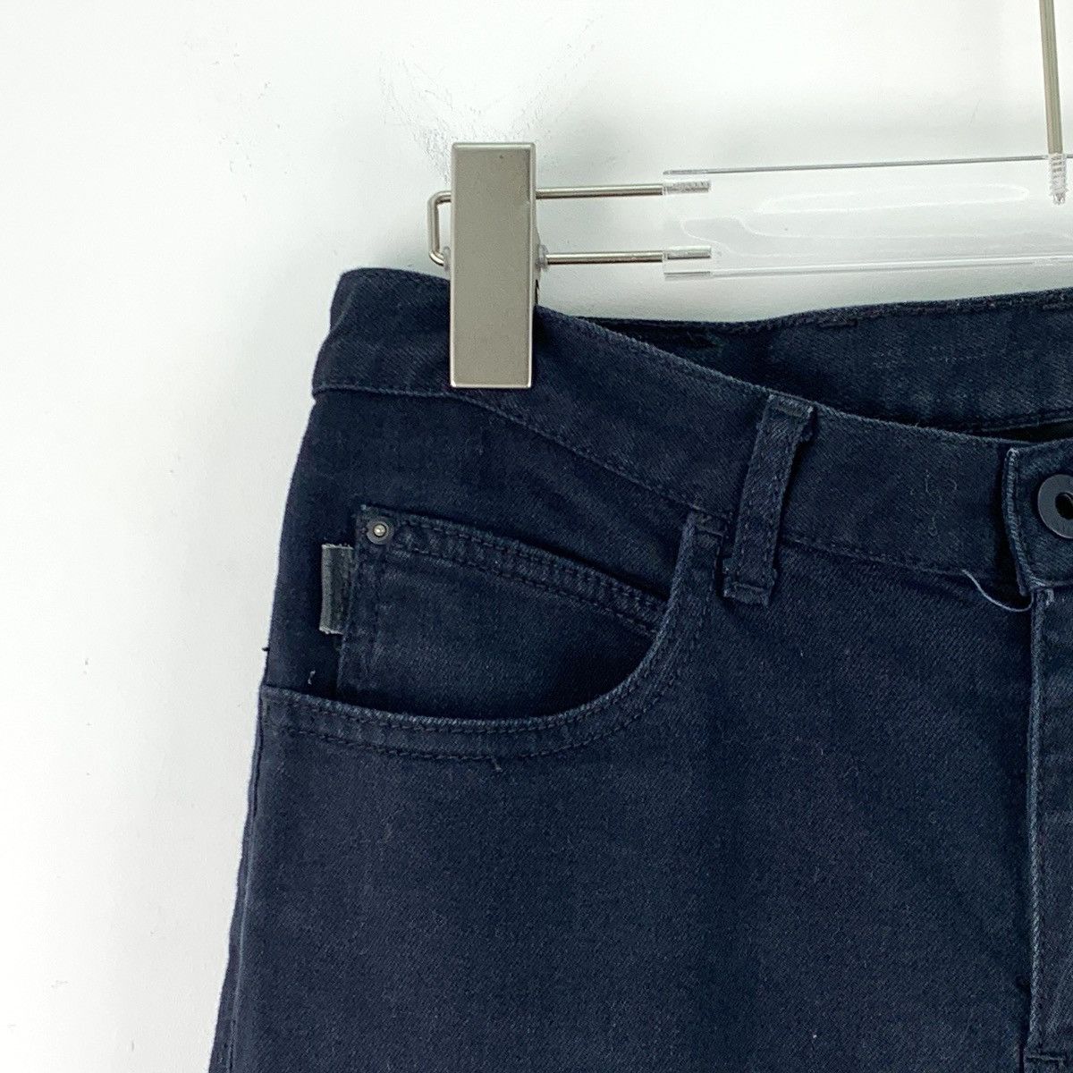Armani Armani Dark Blue Cotton Denim Pants K26WX Size 29" - 3 Thumbnail