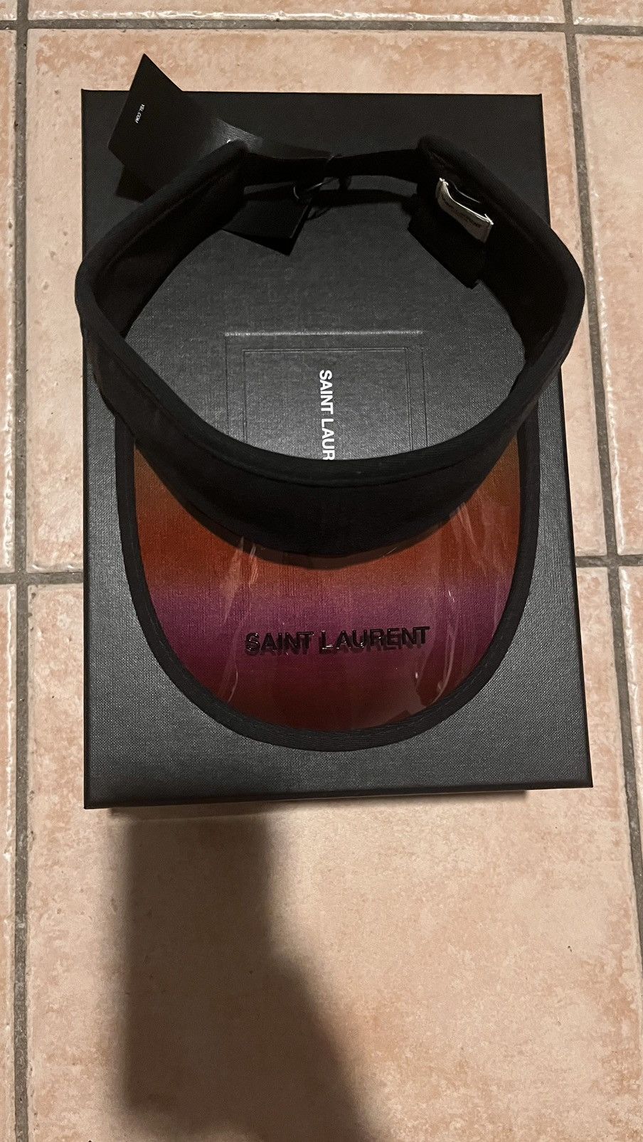 Yves Saint Laurent YSL black cotton visor hat Size ONE SIZE - 4 Thumbnail