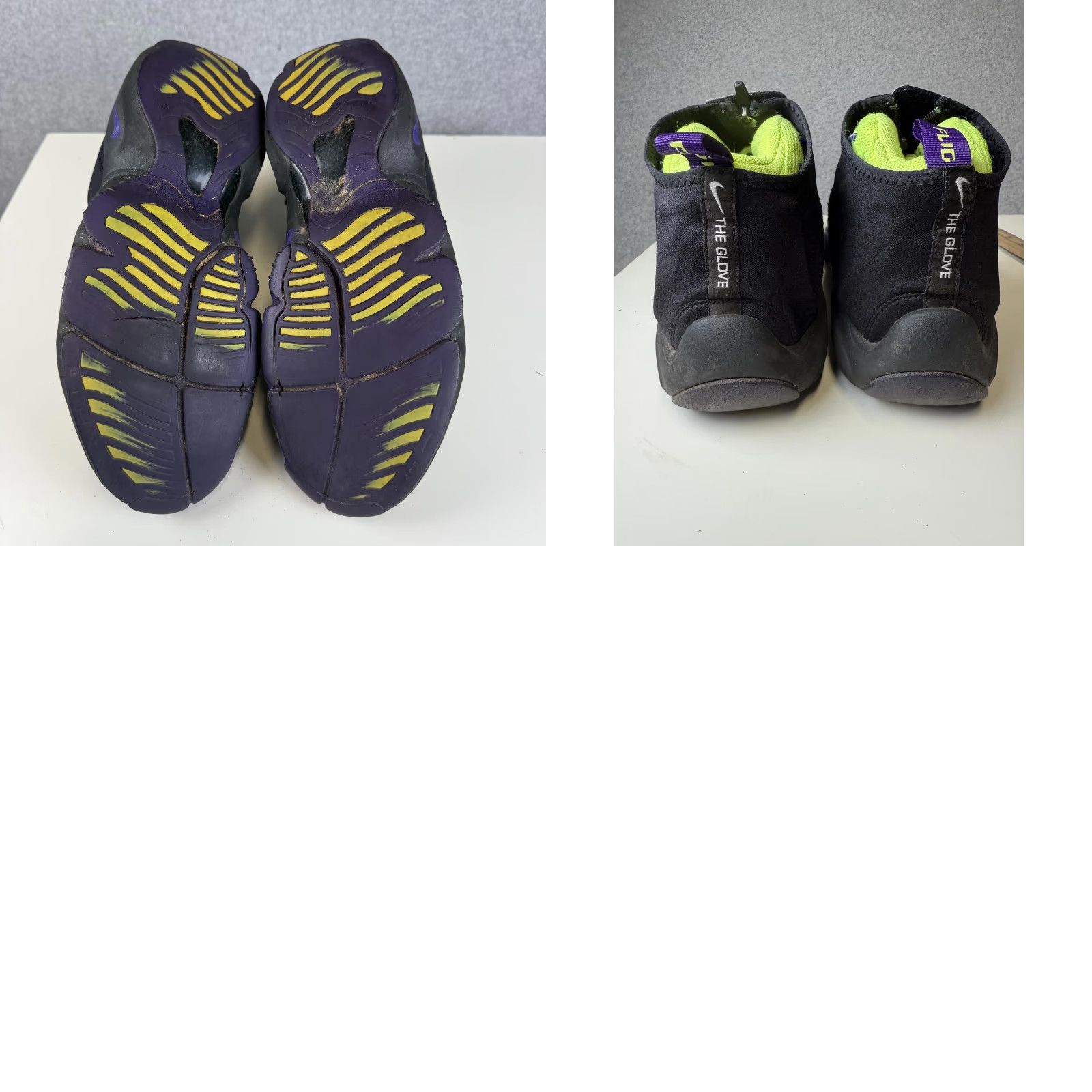 Nike VINTAGE Nike Air Zoom Flight 98 THE GLOVE Sneakers Men 10.5 Black Lakers 2013 616772 003 MAX FORCE 180 1 90 Size ONE SIZE - 8 Thumbnail