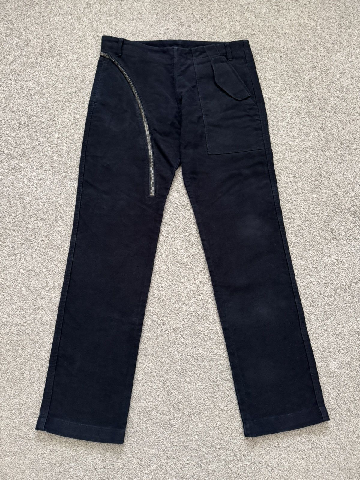 Rick Owens FW13 Rick Owens Mainline Half Layer Moleskin Aircut Pants Size US 32 / EU 48 - 1 Thumbnail