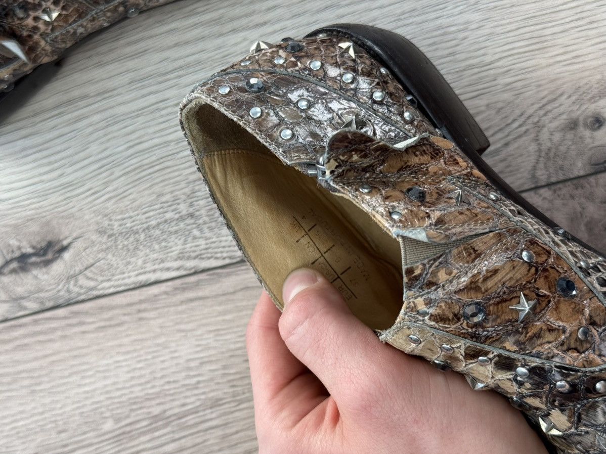 Jimmy Choo Jimmy Choo H&M snakes Leather Low-Top Sneakers White Women Size US 6 / IT 36 - 15 Thumbnail