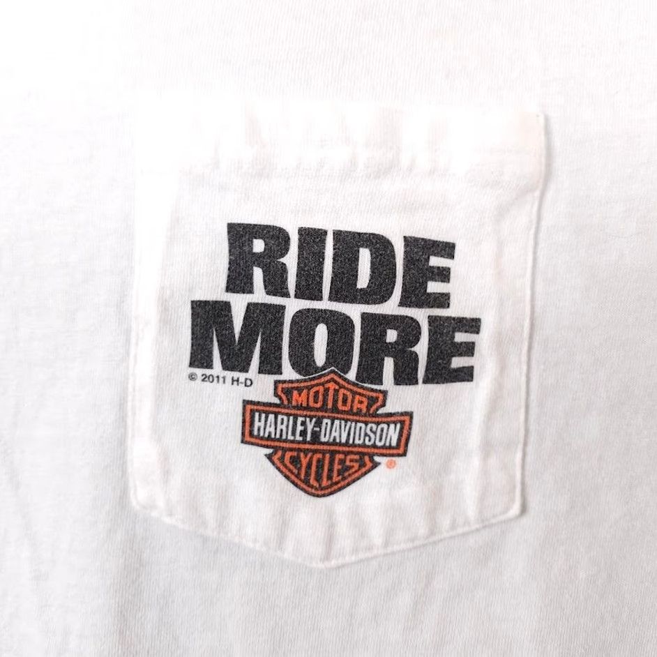 Harley Davidson Harley-Davidson T Shirt Mens Large White Flaming Gorge Rock Springs Wyoming Shirt Mens Large White Harley-Davidson Size US L / EU 52-54 / 3 - 3 Thumbnail