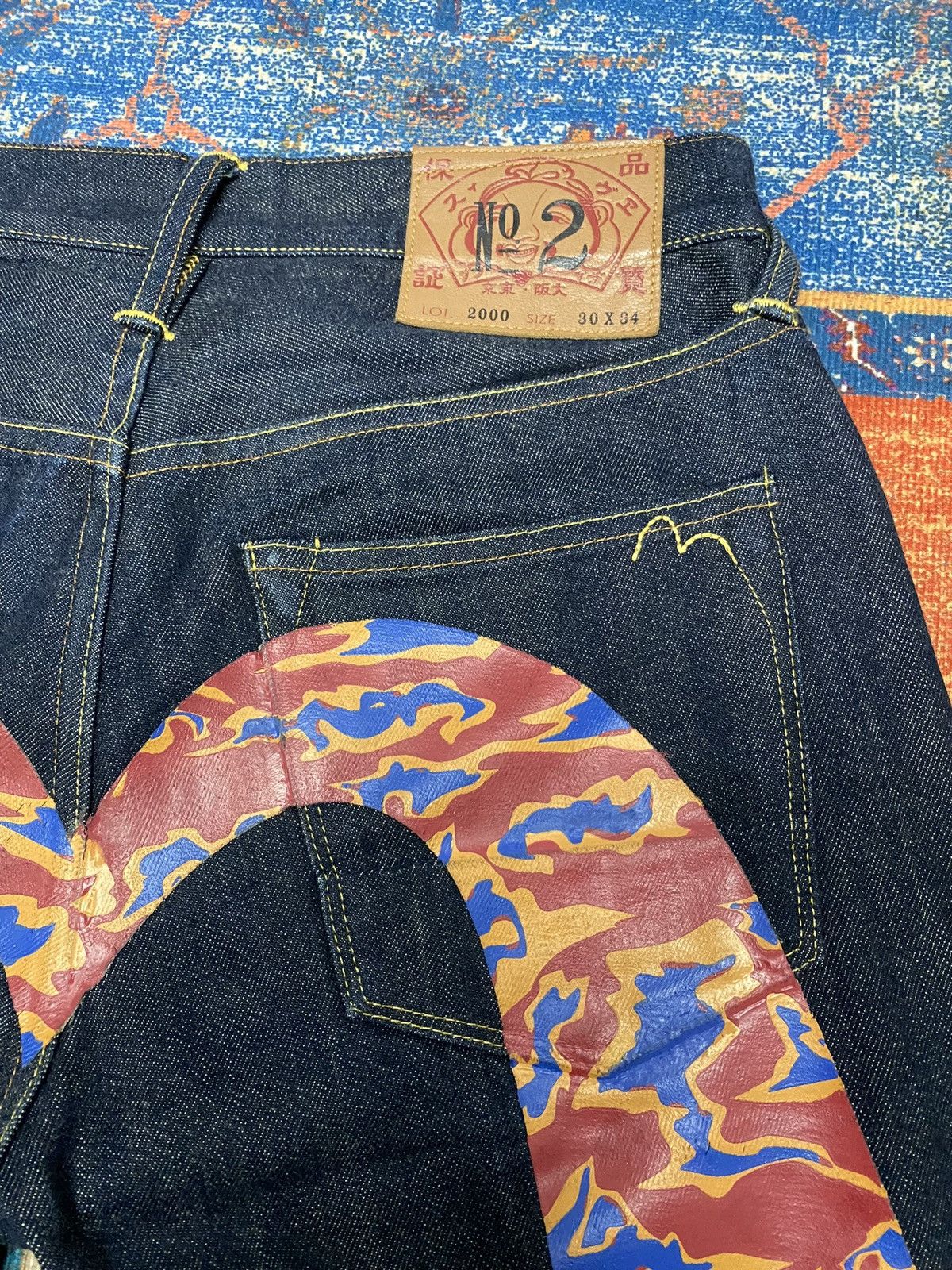 Denime × Evisu × Japanese Brand Evisu Daicock Lot.2000 Size US 30 / EU 46 - 9 Thumbnail