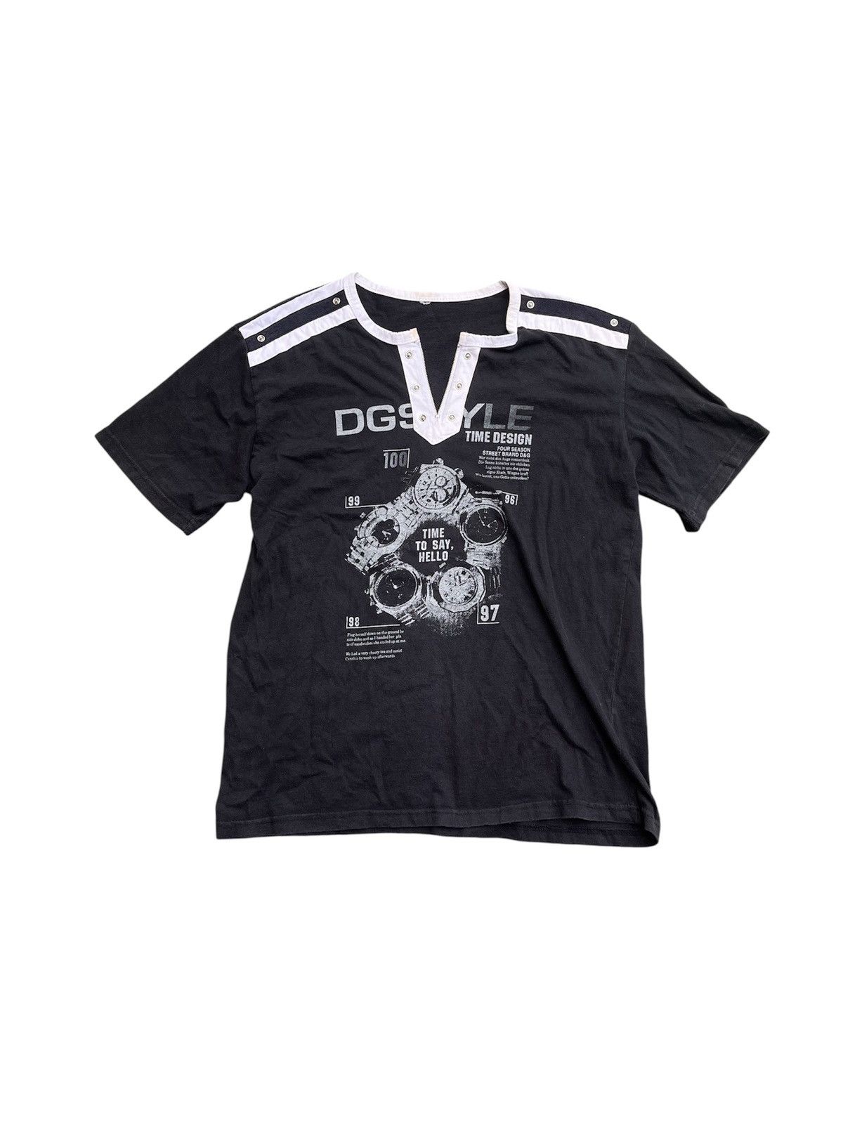 Japanese Y2K Dg Style Time Tee Punk