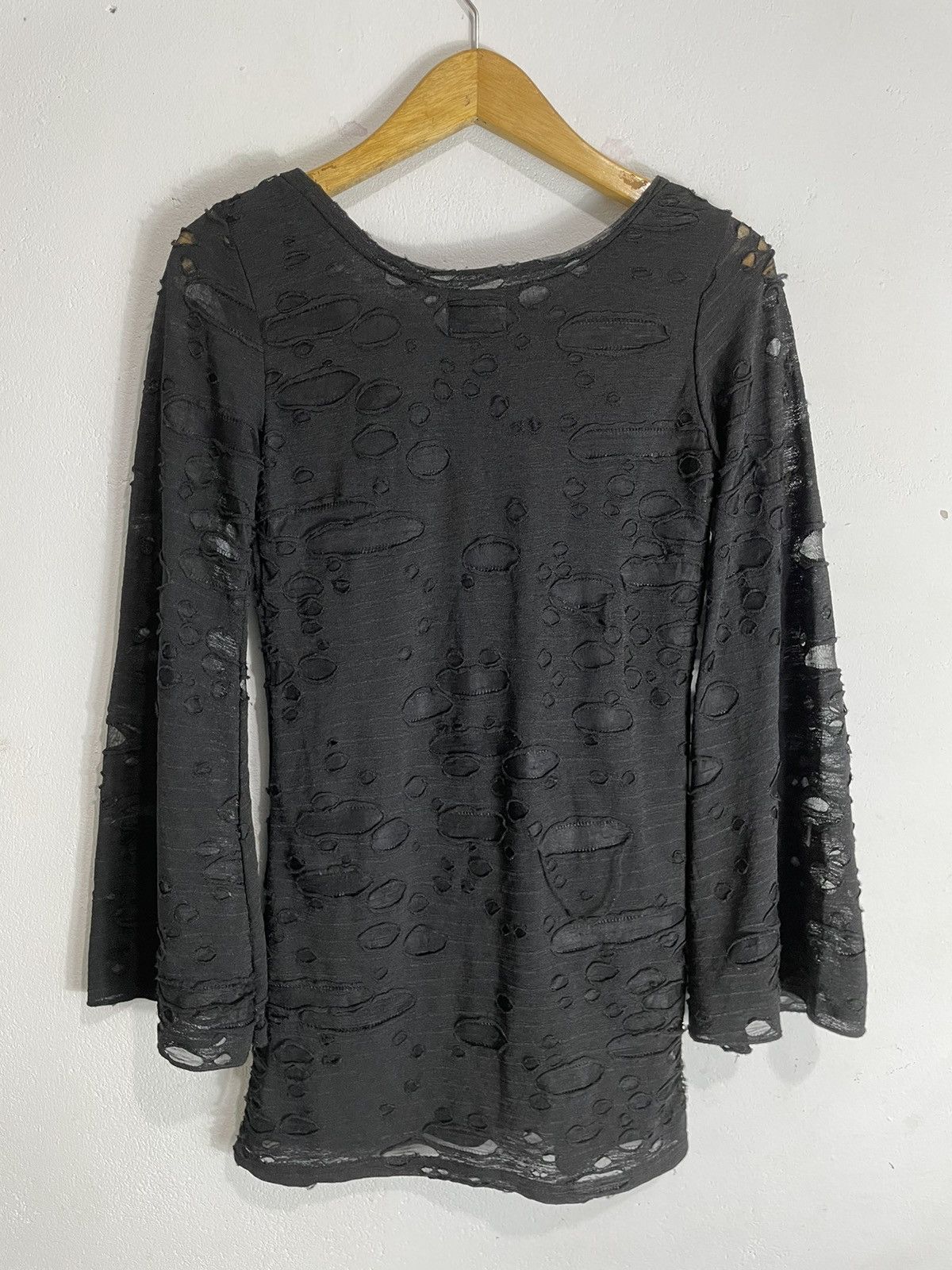 If Six Was Nine Babyburn Distressed Flare longsleeve ifsix lgb punk style Size XS / US 0-2 / IT 36-38 - 6 Thumbnail