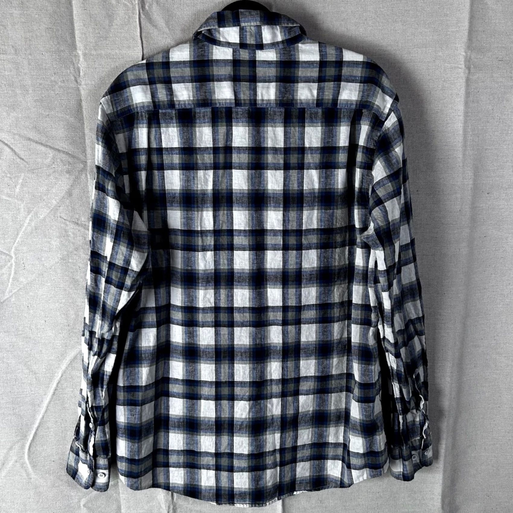 Rodd & Gunn Rodd & Gunn Mens Blue Plaid Button-Down Shirt Sports Fit L Size US L / EU 52-54 / 3 - 4 Thumbnail