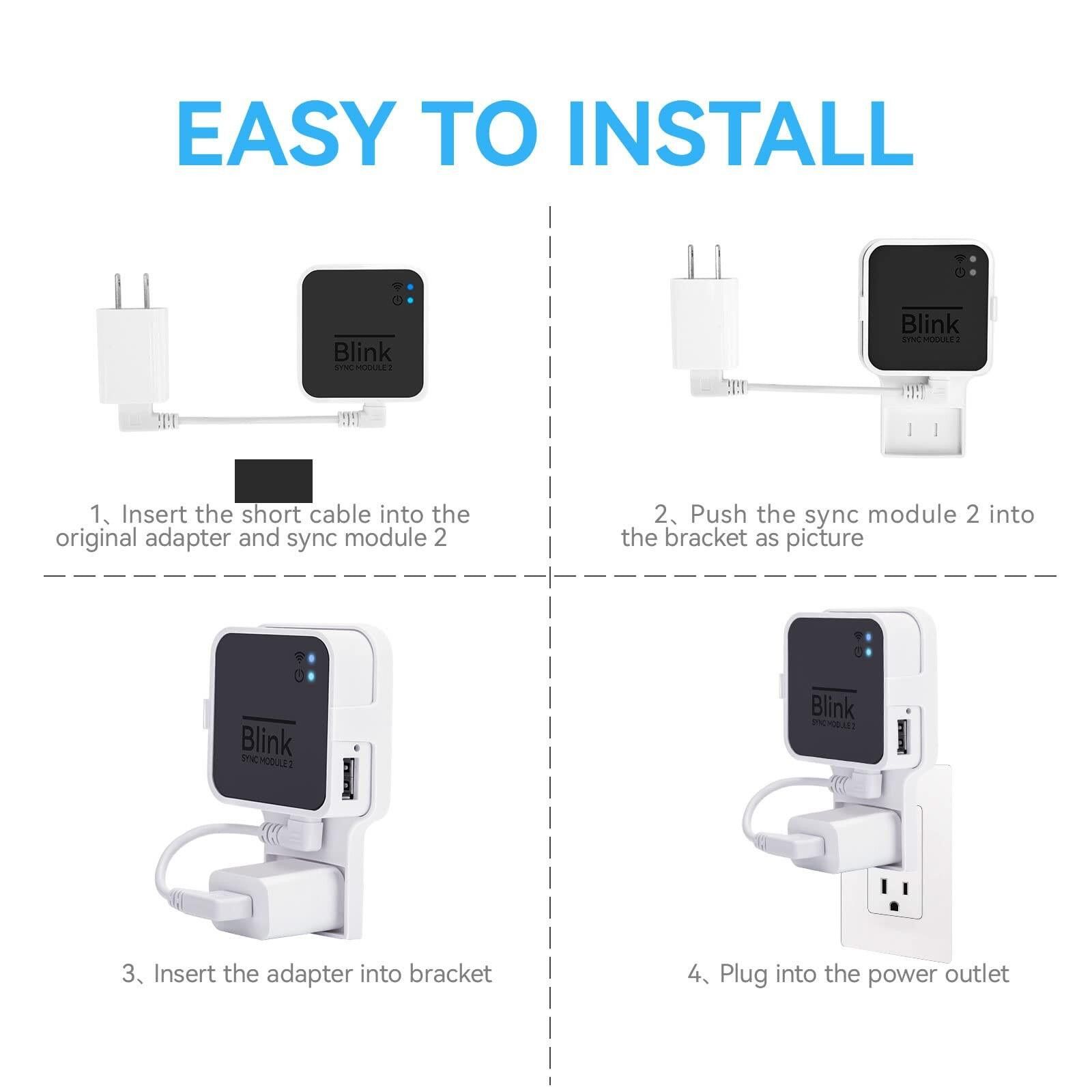 Other Outlet Wall Mount for Blink Sync Module 2 Bracket Holder Size ONE SIZE - 4 Thumbnail