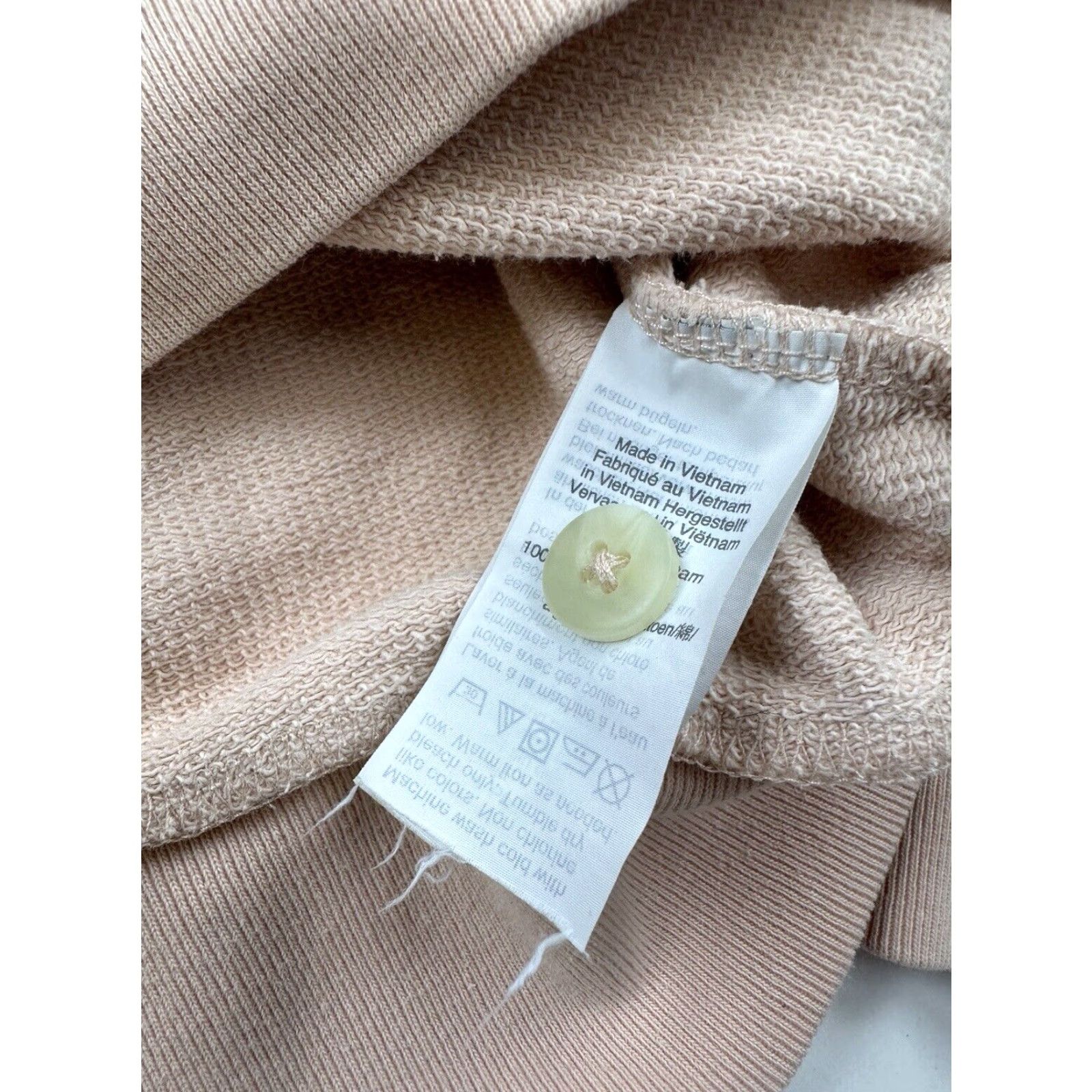 Madewell VINTAGE Miles by Madewell Sweatshirt Womens Small Pink Pullover Activewear Button Detail Size S / US 4 / IT 40 - 4 Thumbnail