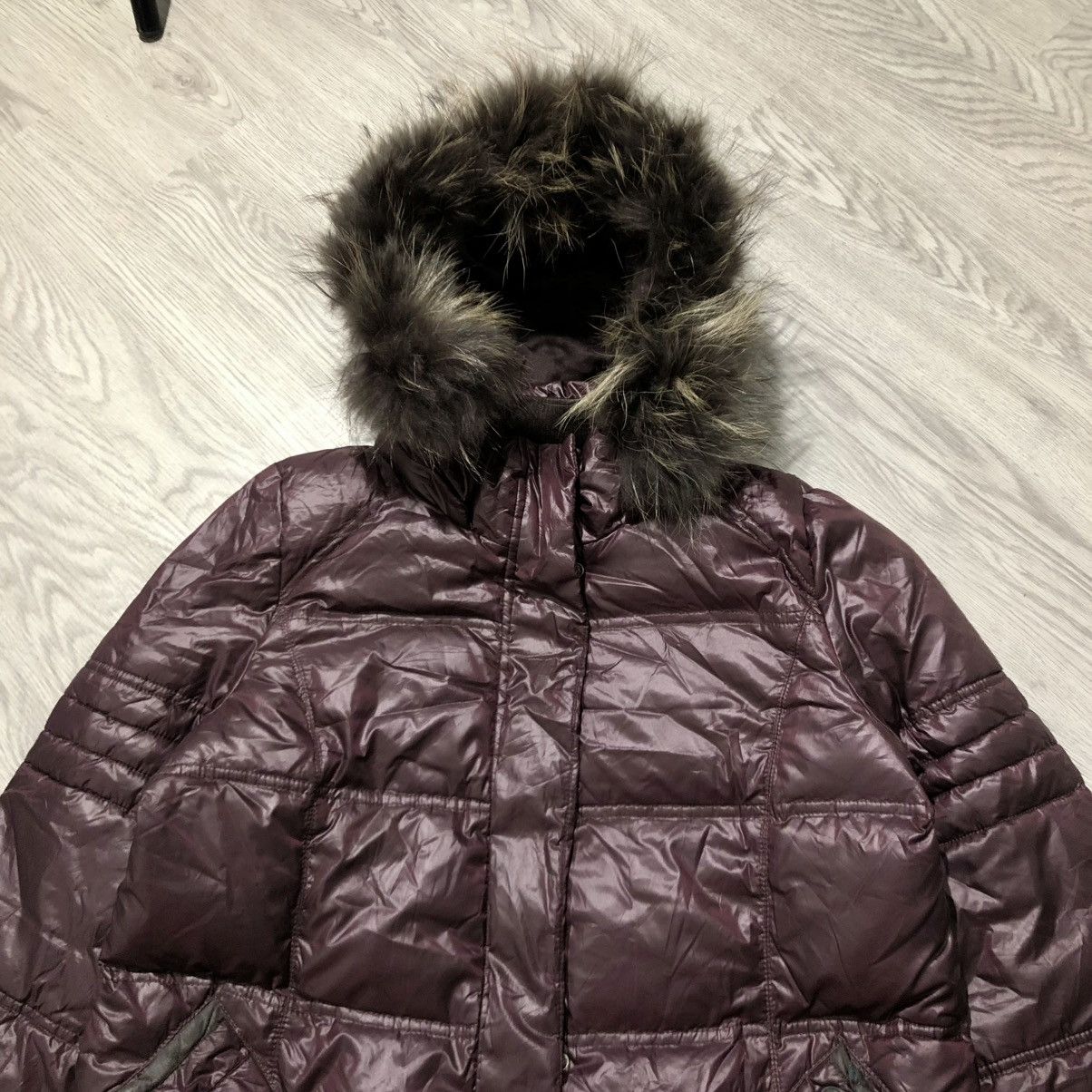 Japanese Brand 2000s Ragello Puffer Down Jacket Fur Ziphoodie Lgb Size US L / EU 52-54 / 3 - 2 Thumbnail