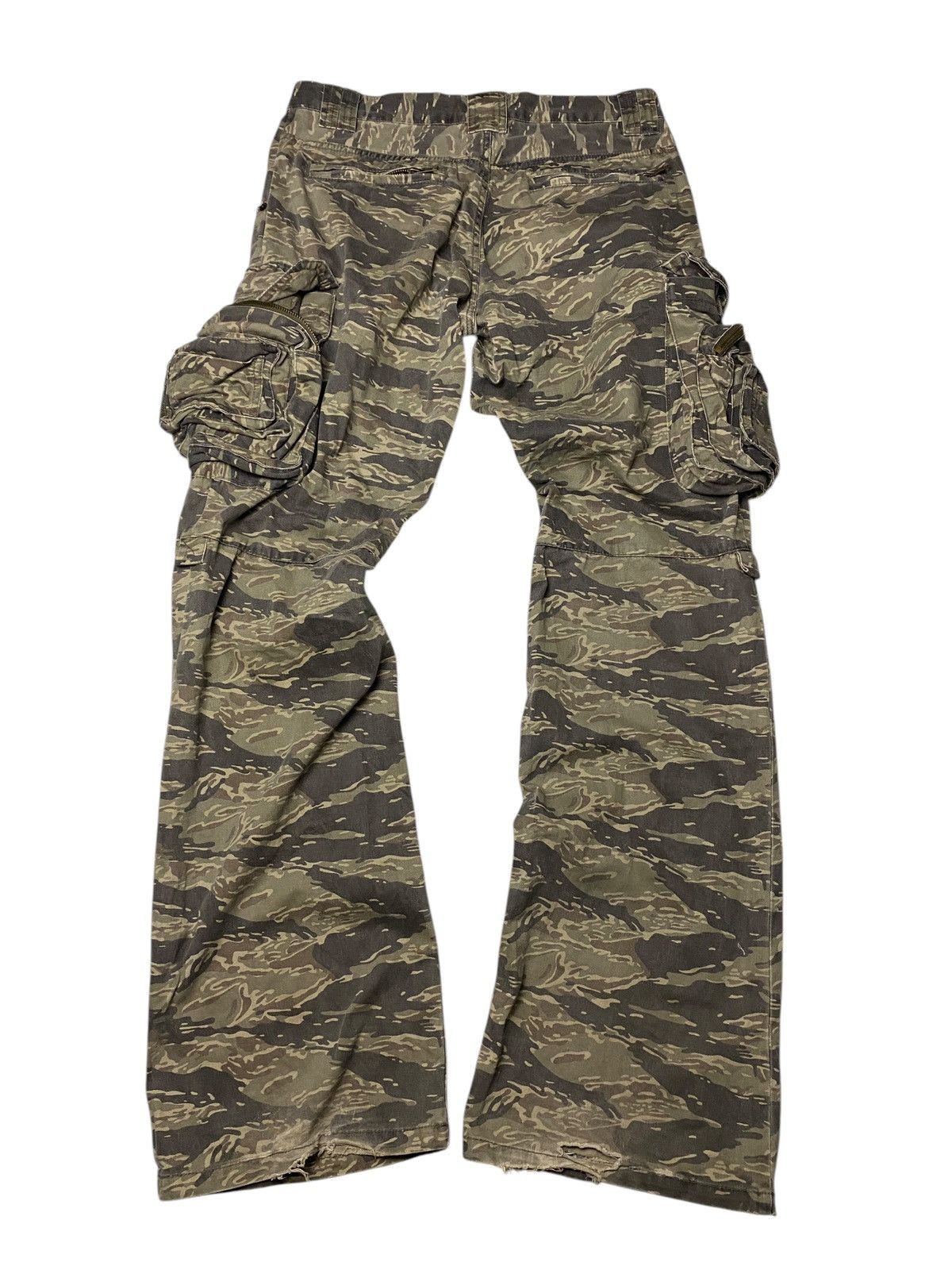 If Six Was Nine 2000's Root Three 3D Multipocket Gimmick Flared Pants Size US 29 - 3 Thumbnail