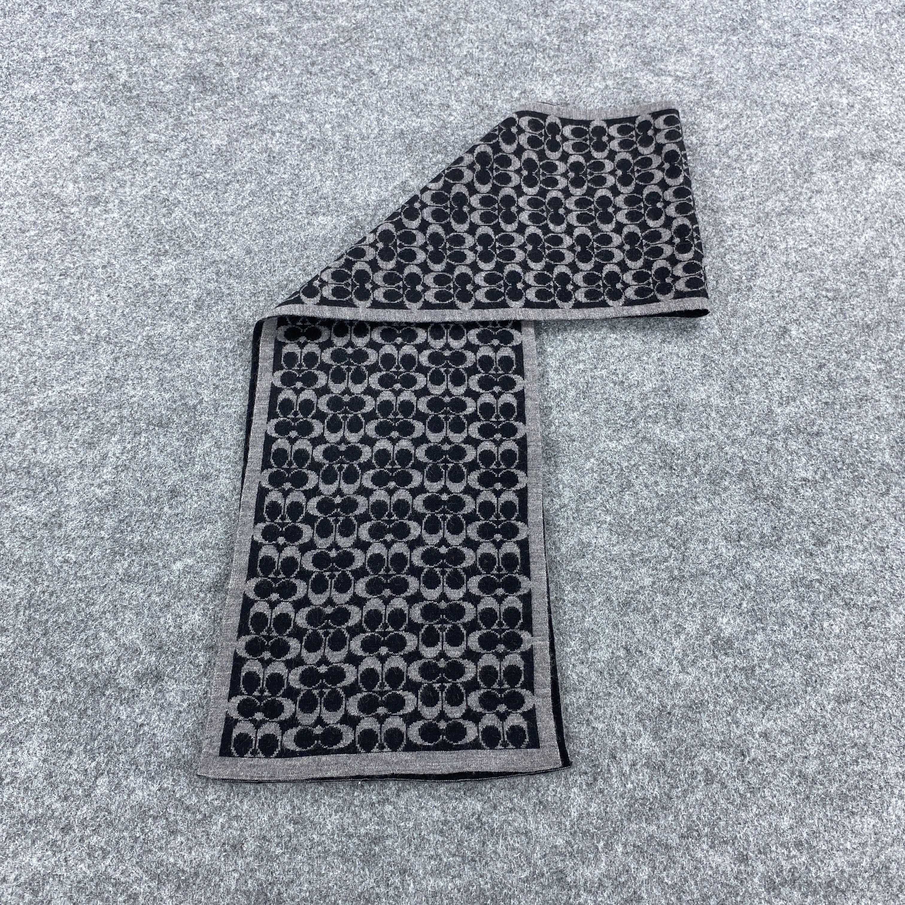 Coach × Vintage GF10651 Coach Silk Scarf Neck Wear Muffler Nova Check Size ONE SIZE - 6 Thumbnail