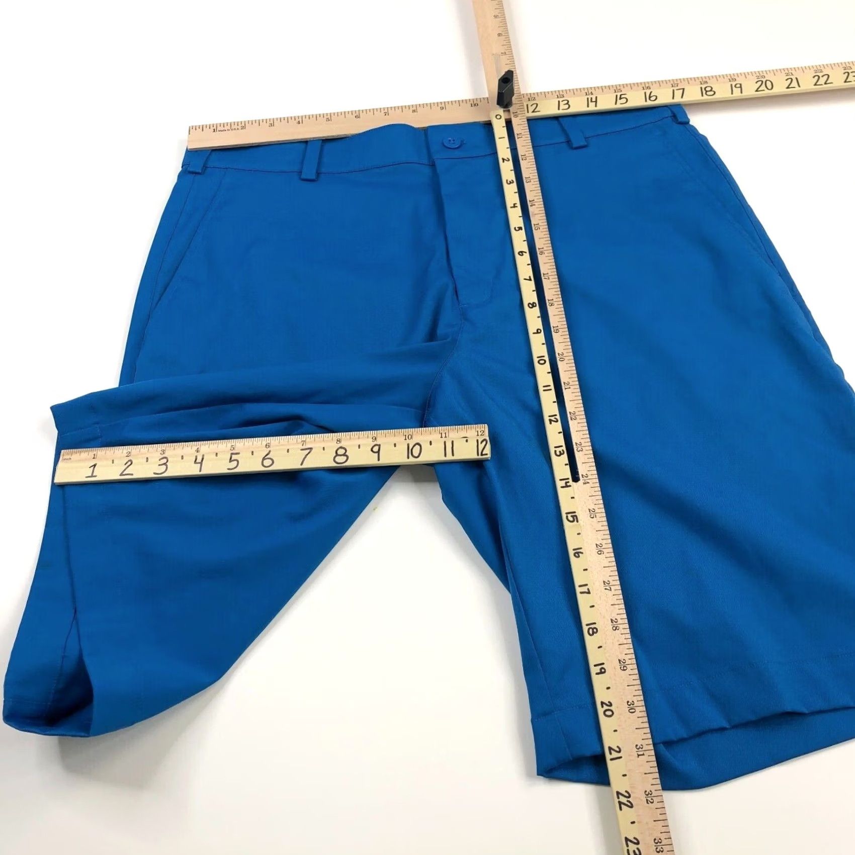 Nike Nike TOUR PERFORMANCE 34 Chino Shorts Blue Flat Front 10.5" Inseam 11" Regular Waist 34 Men Shirts/Shorts? Size US 34 / EU 50 - 5 Thumbnail