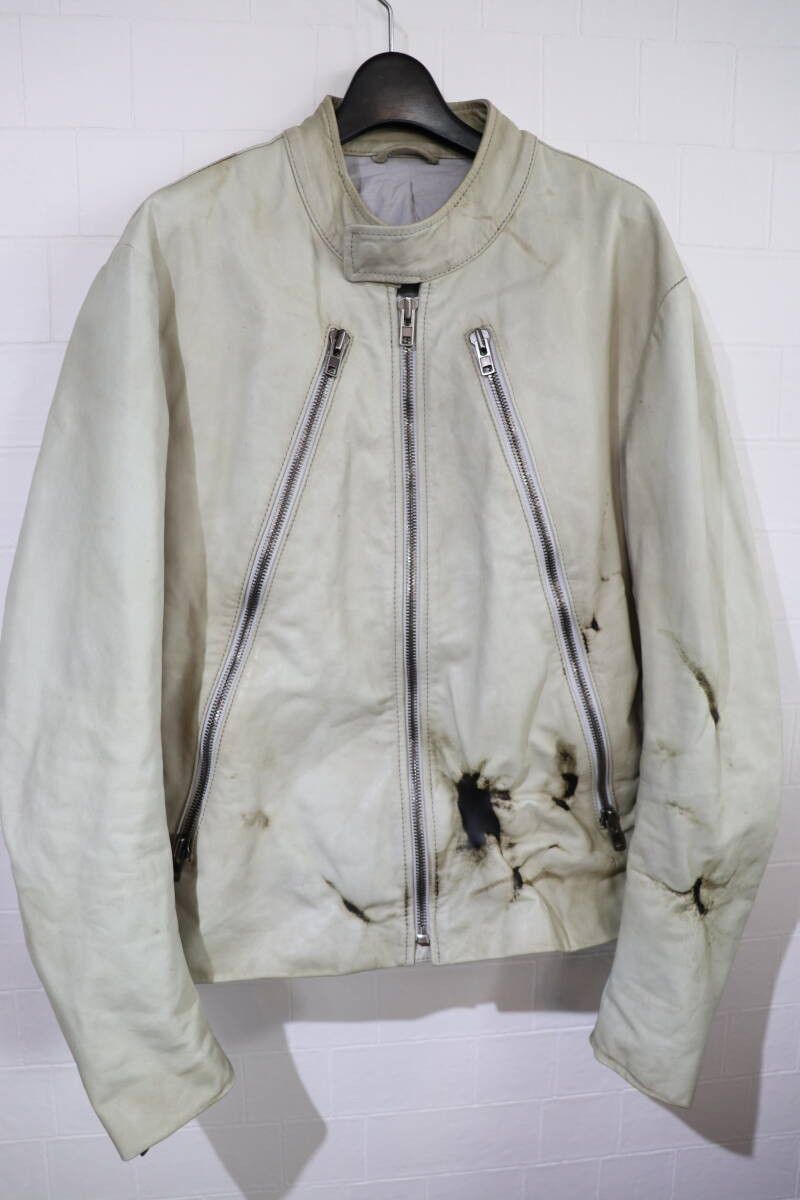 Maison Margiela Martin Margiela Leather H-Shape Riders Jacket Size US L / EU 52-54 / 3 - 1 Thumbnail
