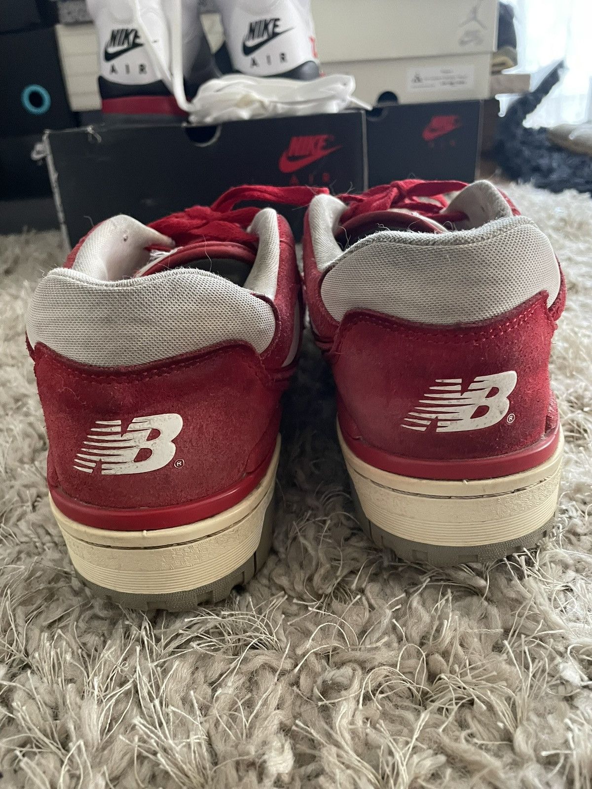 New Balance New Balance 550 Red Suede Pack Size US 11 / EU 44 - 6 Thumbnail