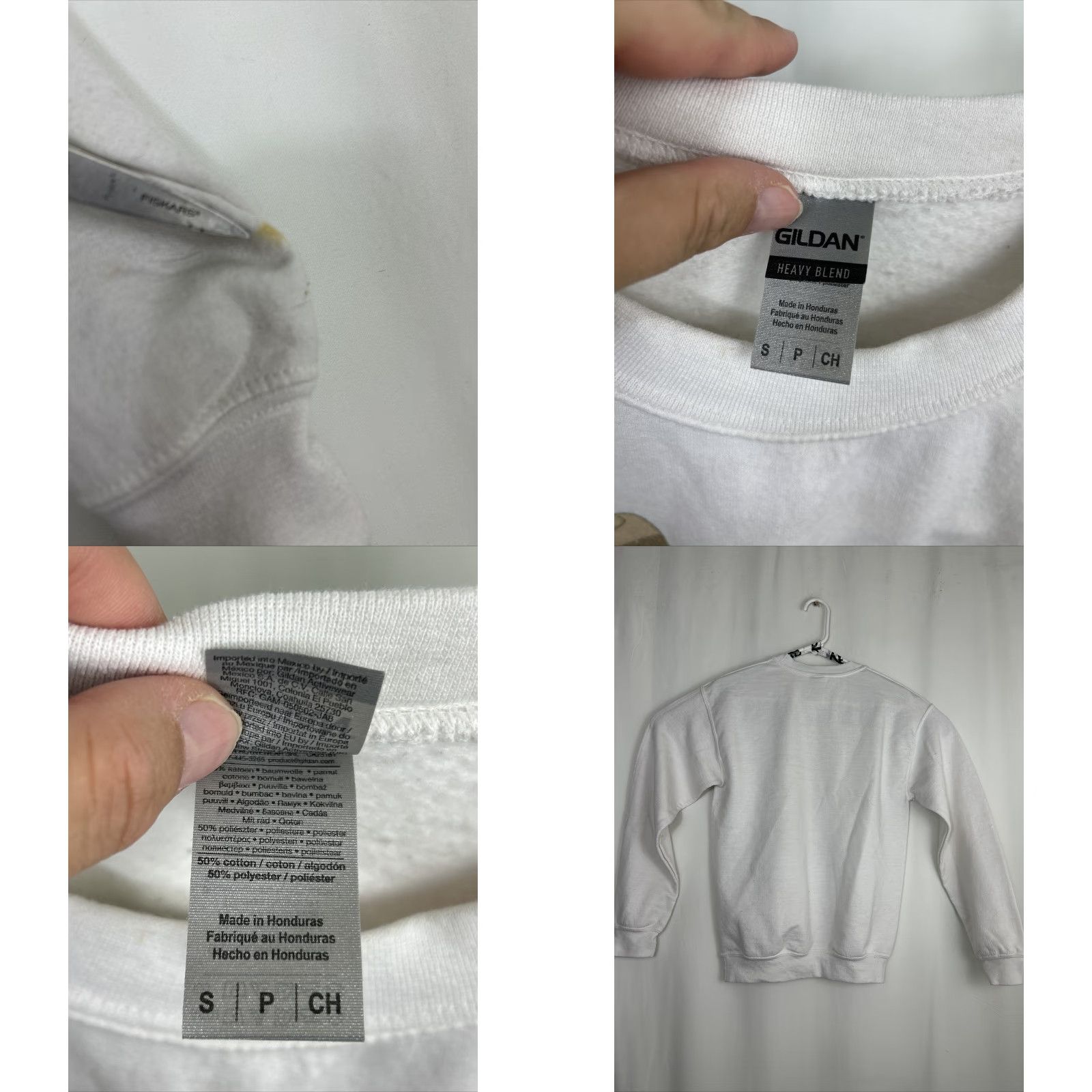 Gildan VINTAGE Gildan Womens Crew Neck Sweater Cowboys Cowgirl White Small Pullover Candy Cotton Blend Size S / US 4 / IT 40 - 8 Thumbnail