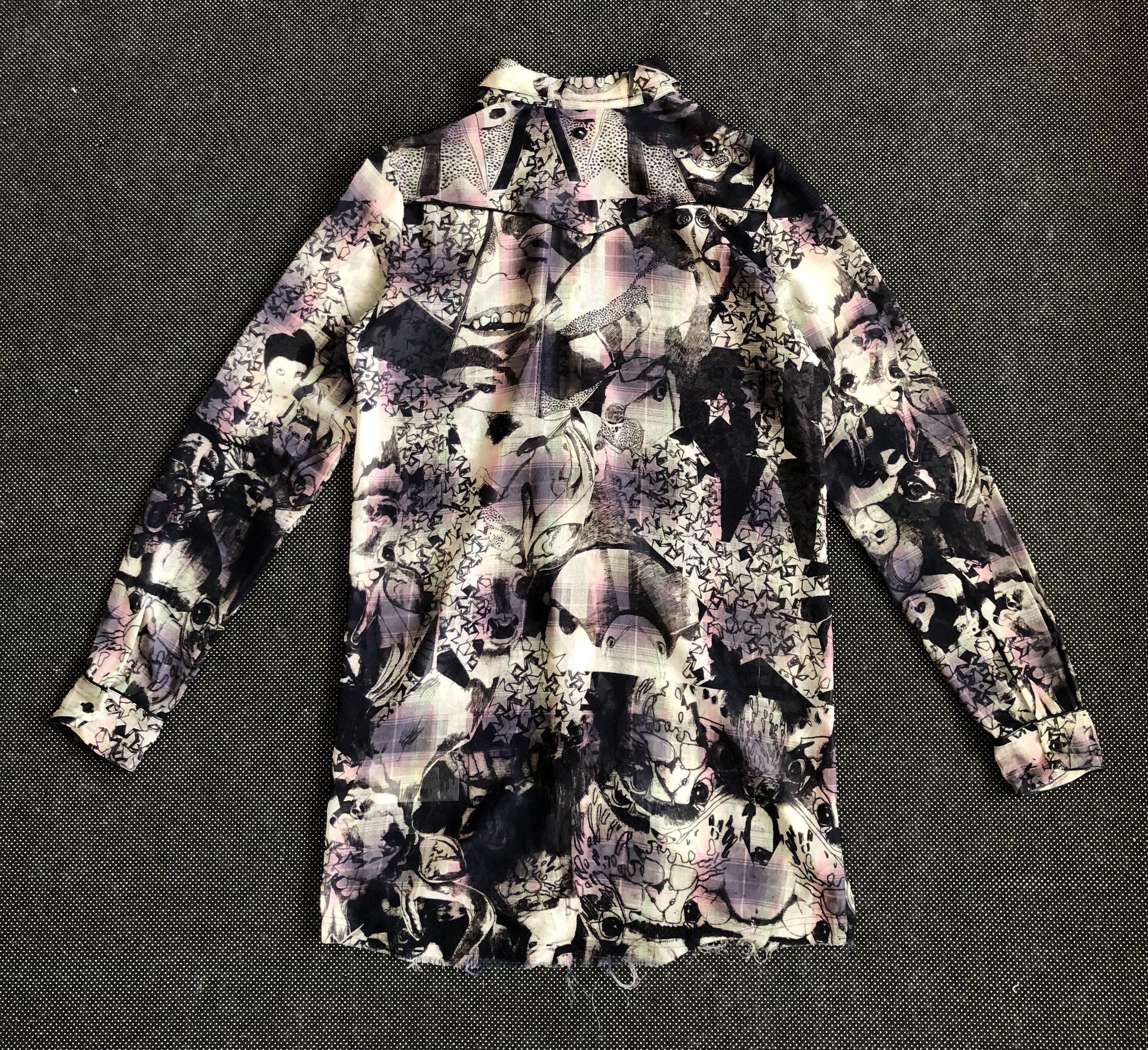 Diesel RARE🔥DIESEL SHEEPSKIN PIPELINE PAPERTHIN HORROR JUNJI ITO Size M / US 6-8 / IT 42-44 - 2 Thumbnail