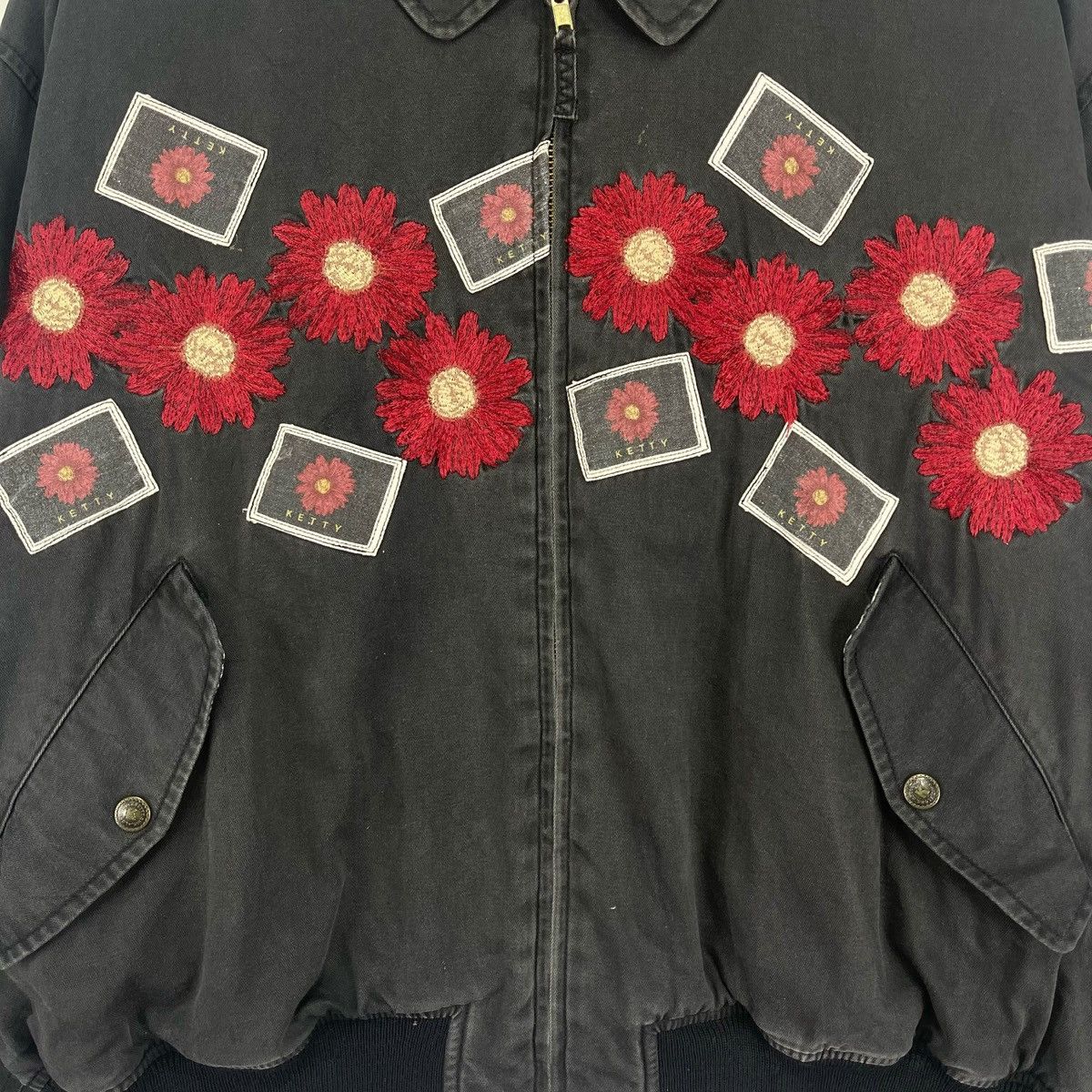 Japanese Brand Art Patchwork Cotton Bomber Jacket Size US M / EU 48-50 / 2 - 8 Thumbnail