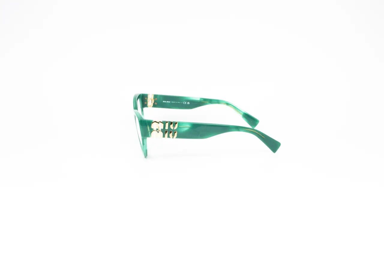 Miu Miu Miu Miu VMU01V 15H-1O1 Eyeglasses Frame Size ONE SIZE - 4 Thumbnail