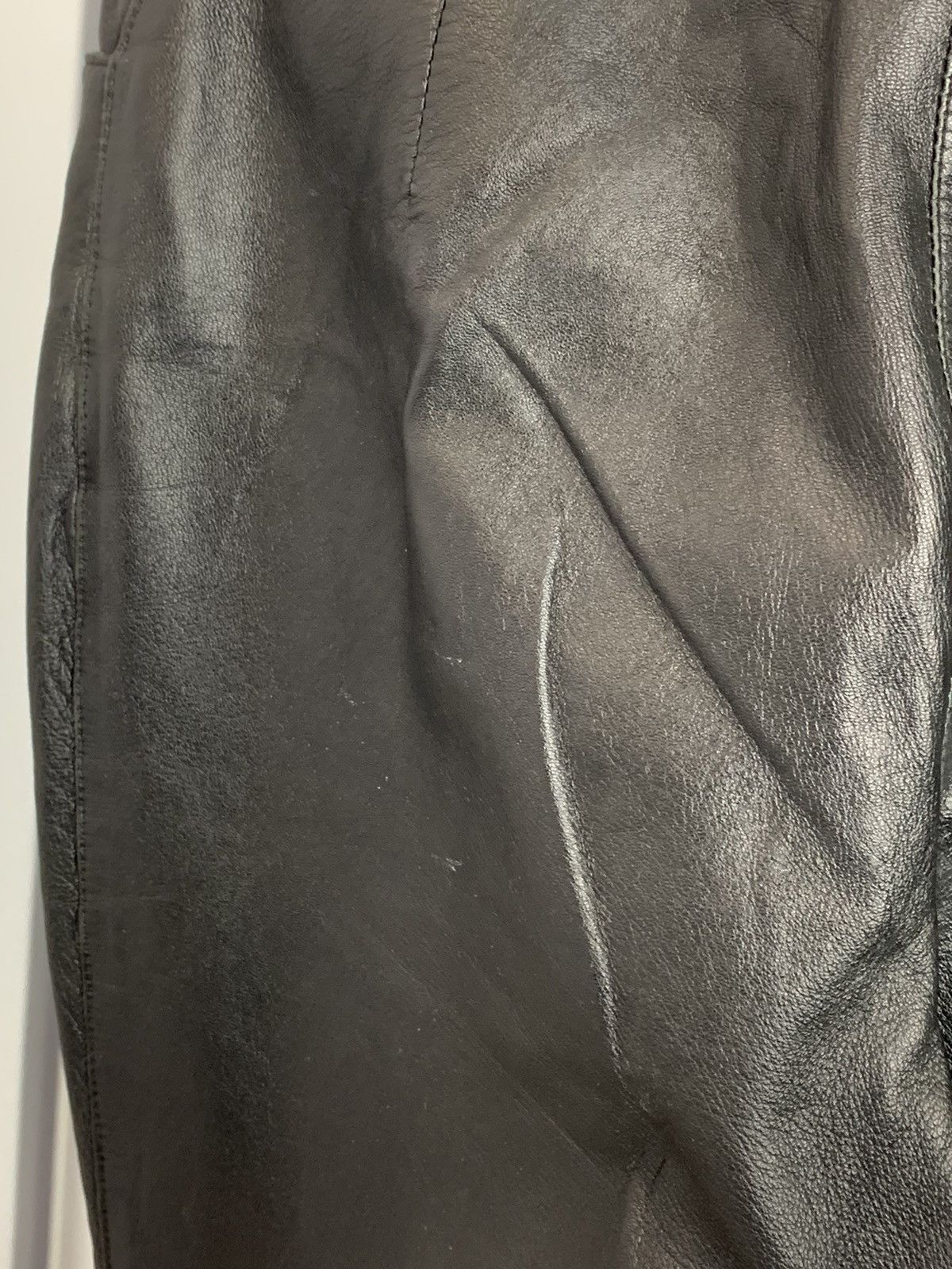 Calvin Klein Vintage Calvin Klein Jeans Leather Trousers Pants Opium Y2K Size 32" / US 10 / IT 46 - 13 Thumbnail