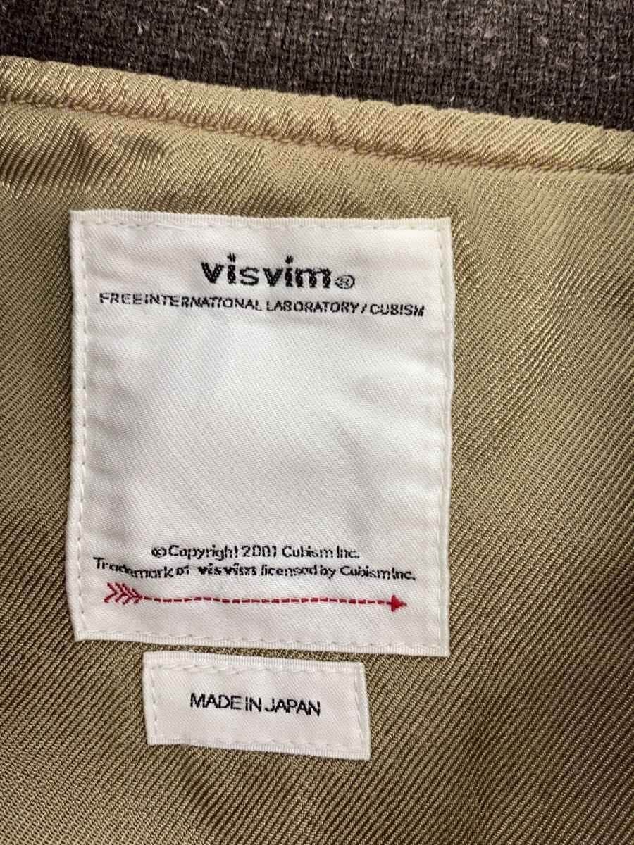 Visvim Beige Cotton Back Print Jacket Versity Sb Size US L / EU 52-54 / 3 - 3 Thumbnail