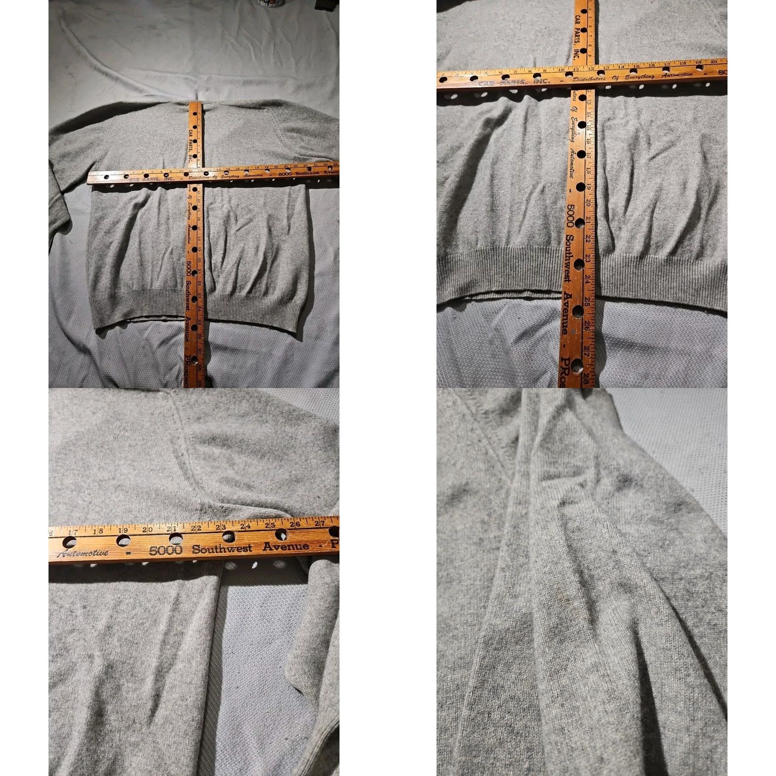 Logo 7 VINTAGE Braemar Sweater Mens Sz 48 Gray 1990s 100% Cashmere Logo Scotland 90s Size L / US 10 / IT 46 - 9 Thumbnail