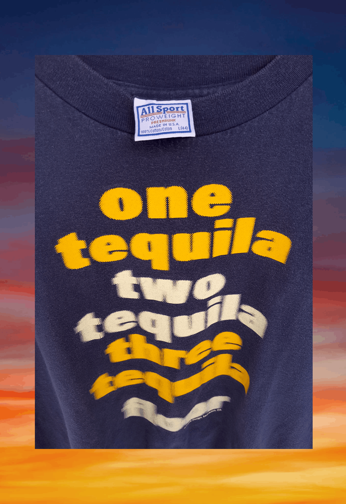Rap Tees Vintage 90s humor tee tequila blur raptee style t-shirt Size US L / EU 52-54 / 3 - 4 Thumbnail