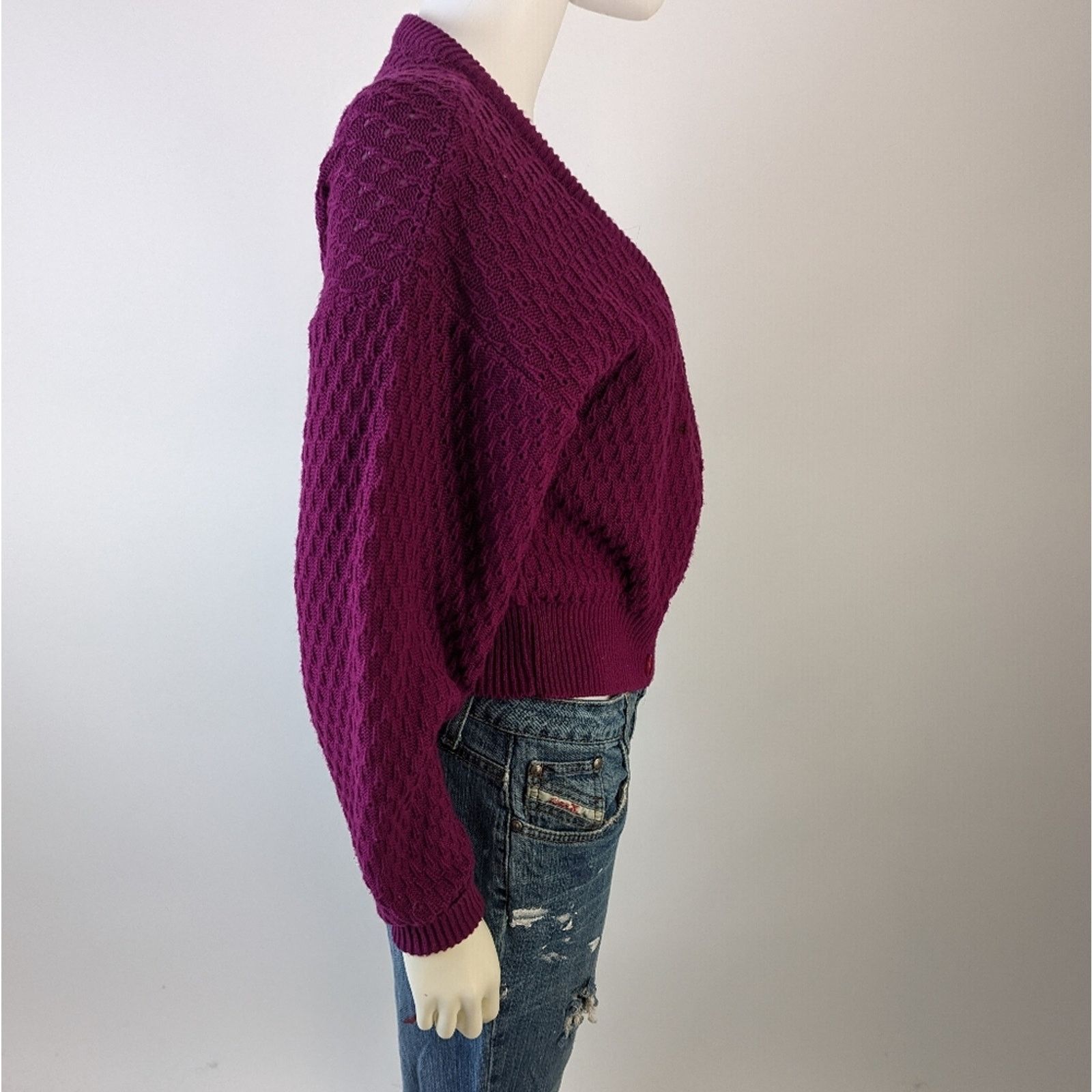 Vintage Vintage 80's Knit The Complex Cardigan M Size M / US 6-8 / IT 42-44 - 4 Thumbnail