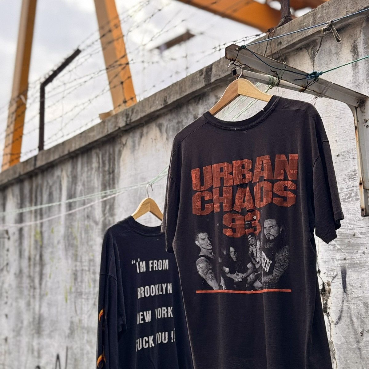 Hanes Vintage Biohazard Urban Dicipline T Shirt Size US XL / EU 56 / 4 - 2 Thumbnail